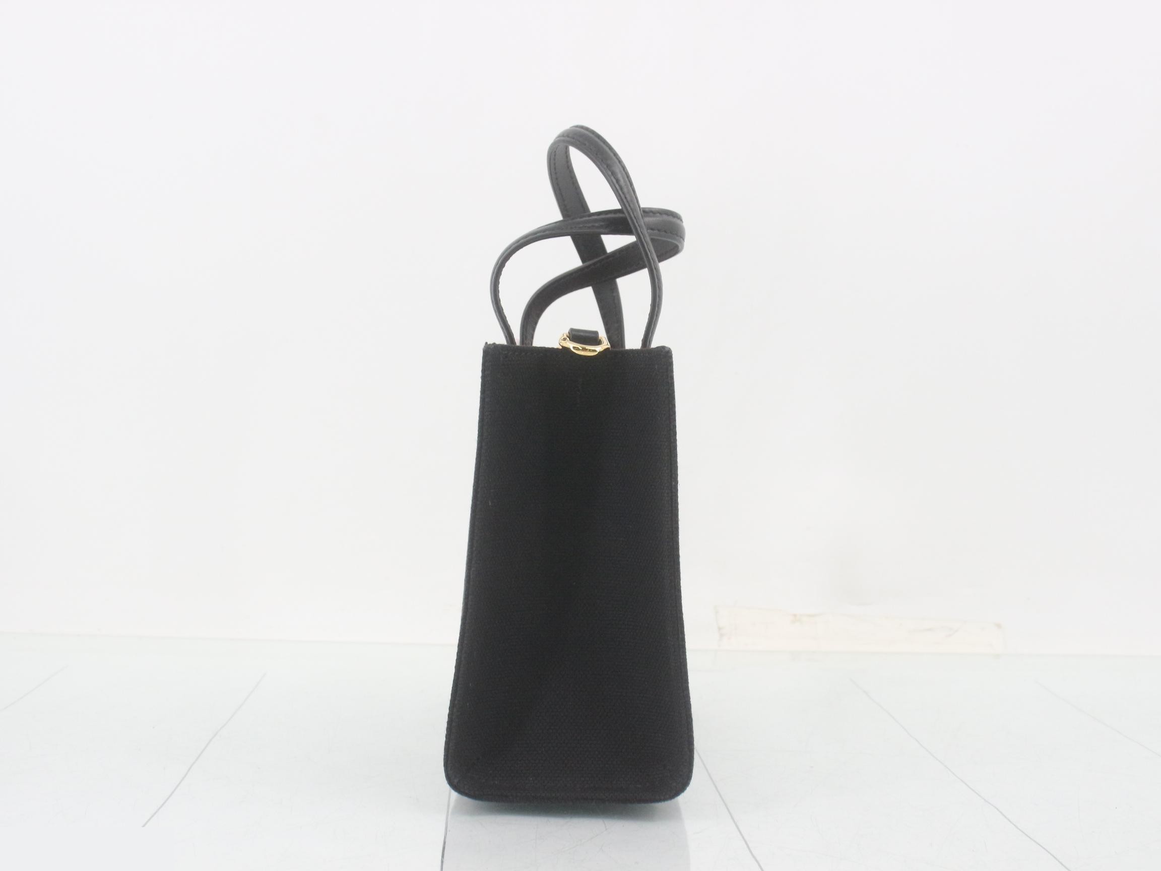 Mini Tote Bag, 2-Way, Black — view 4
