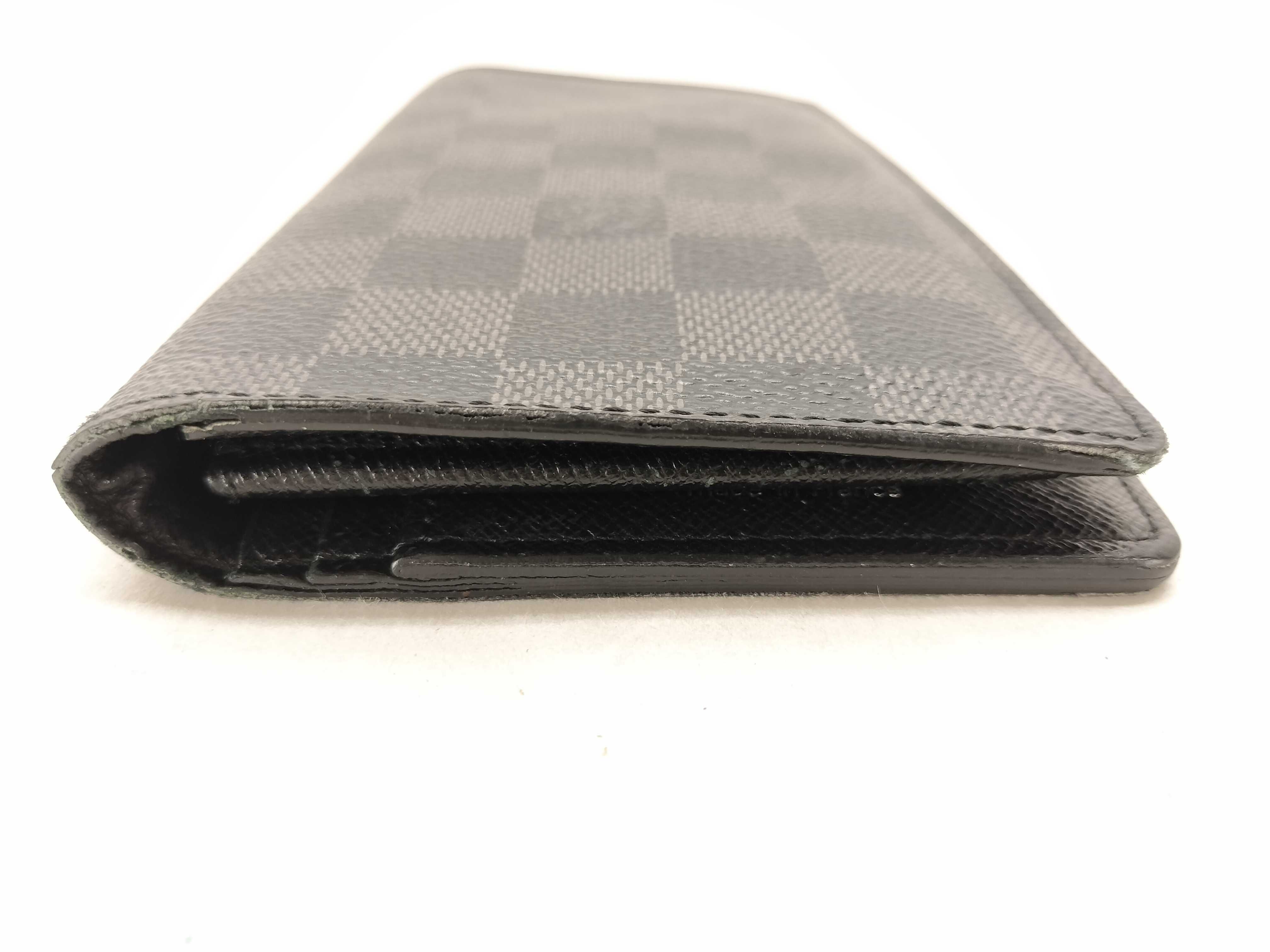 Damier Graphite Louis Vuitton N62665 Portefeuille Brazza Wallet — view 12