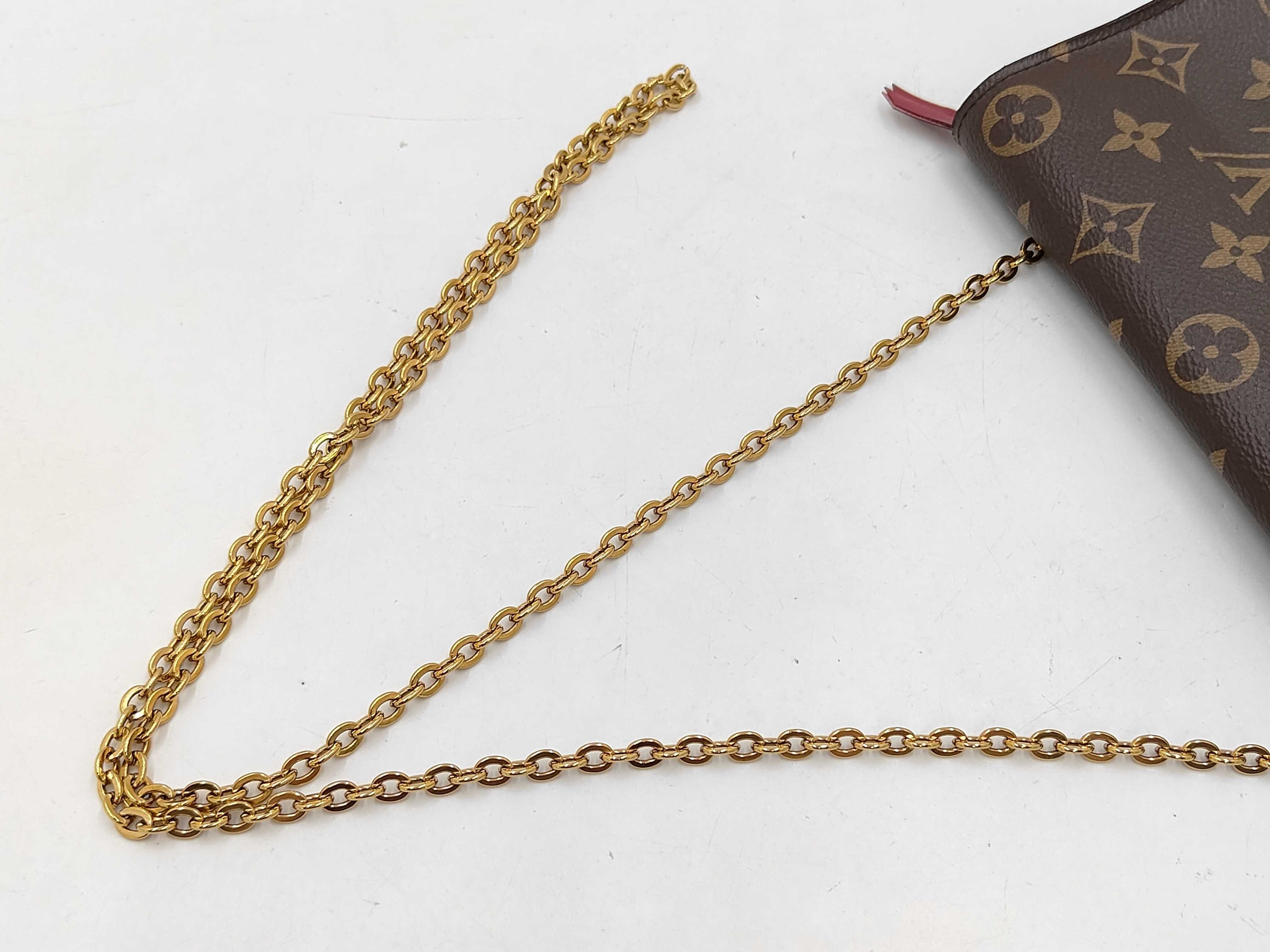 Monogram Louis Vuitton Monogram Portefeuille Flore Chain Fuchsia SN0159 Shoulder Bag — view 5