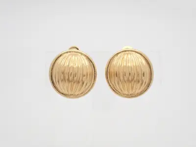 earrings, gold