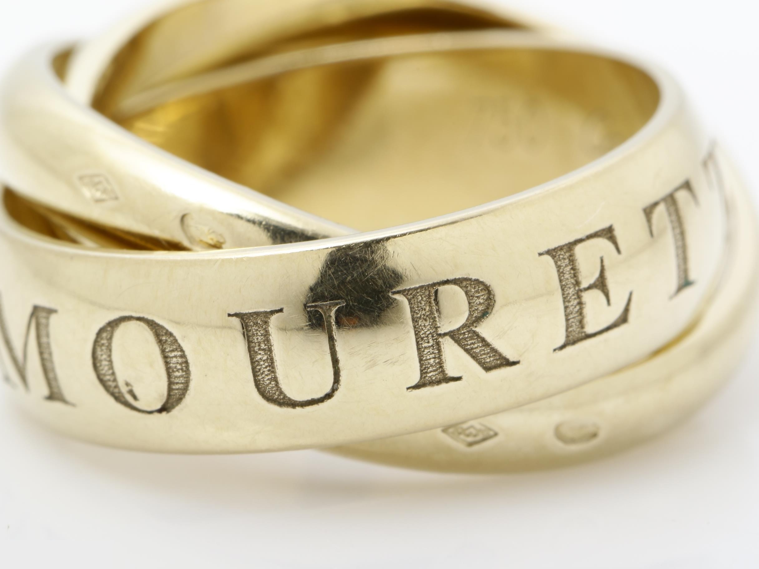 Trinity (precious metal) ring, 750, #48 — view 2