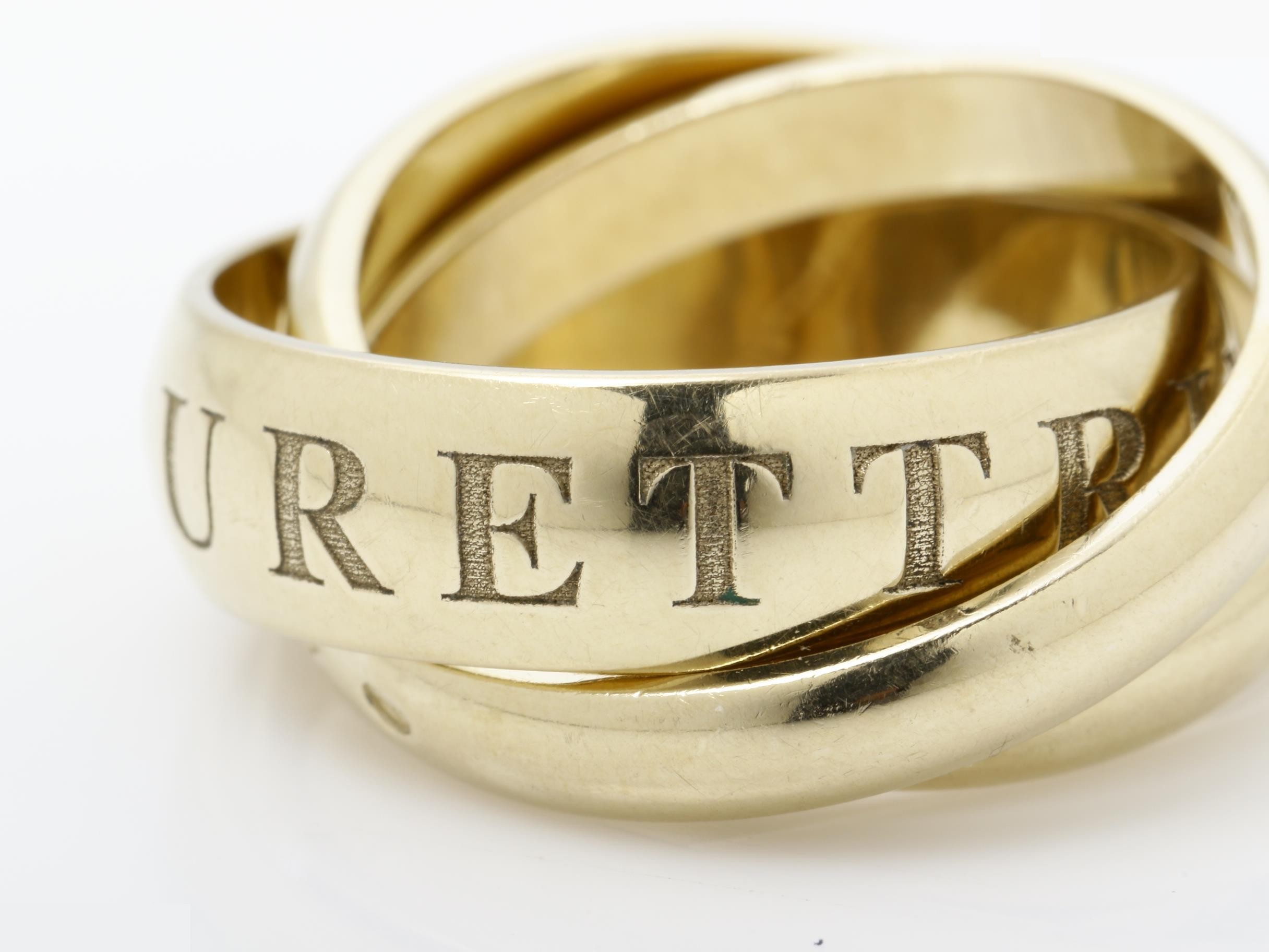 Trinity (precious metal) ring, 750, #48 — view 3