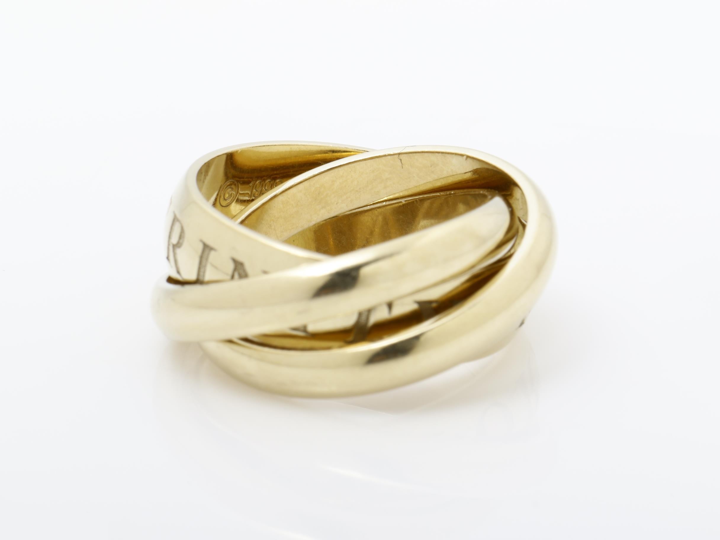 Trinity (precious metal) ring, 750, #48 — view 4