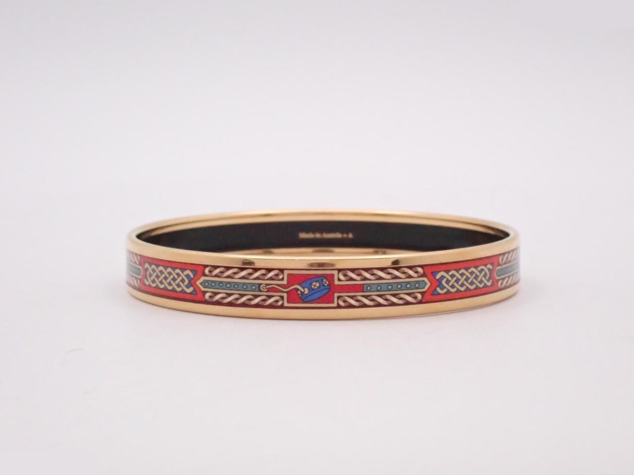 Email PM Enamel Bracelet Bangle (Metal) Gold — view 2