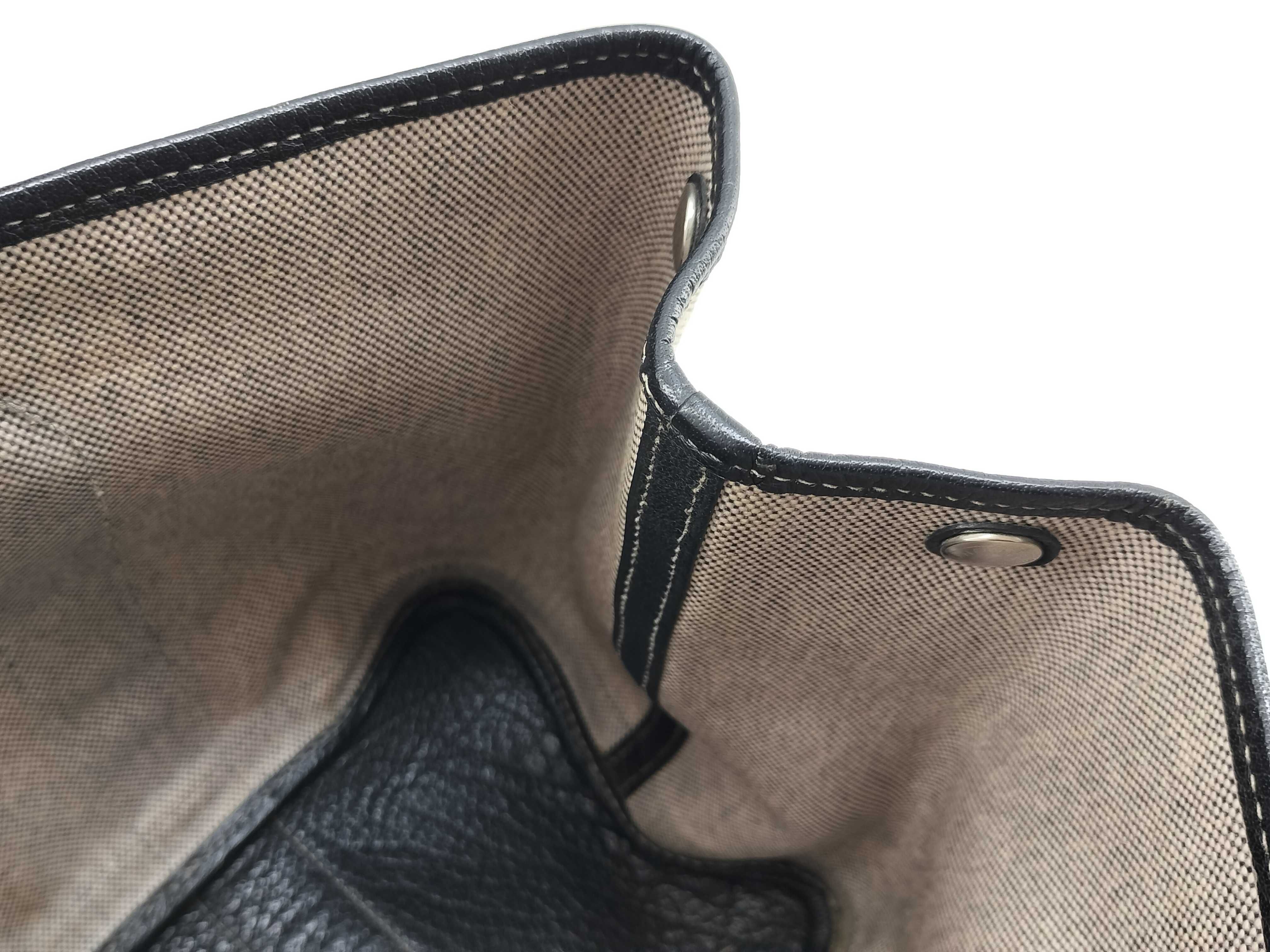 Garden Party PM Toile Leather Black — view 11