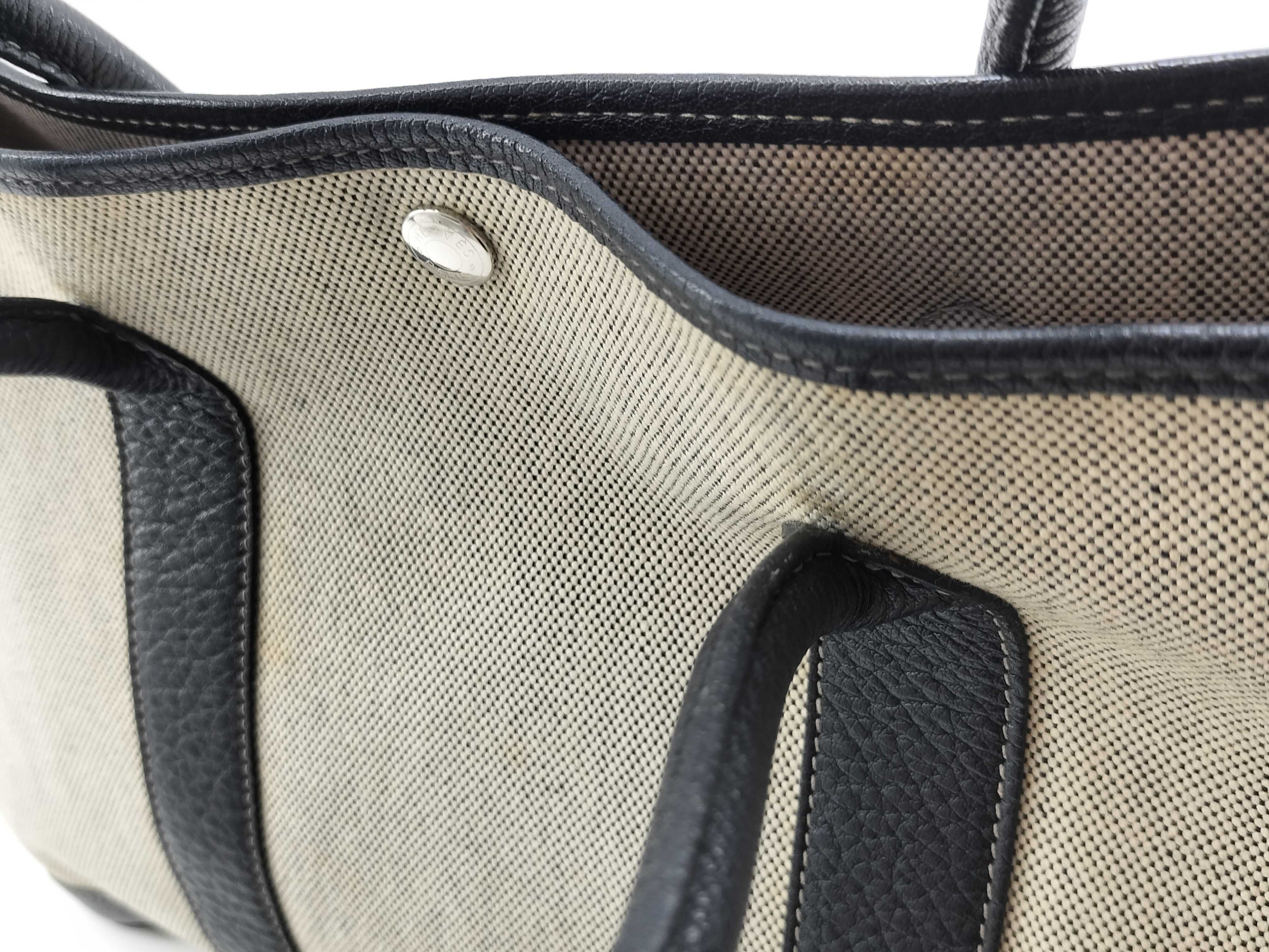 Garden Party PM Toile Leather Black — view 8