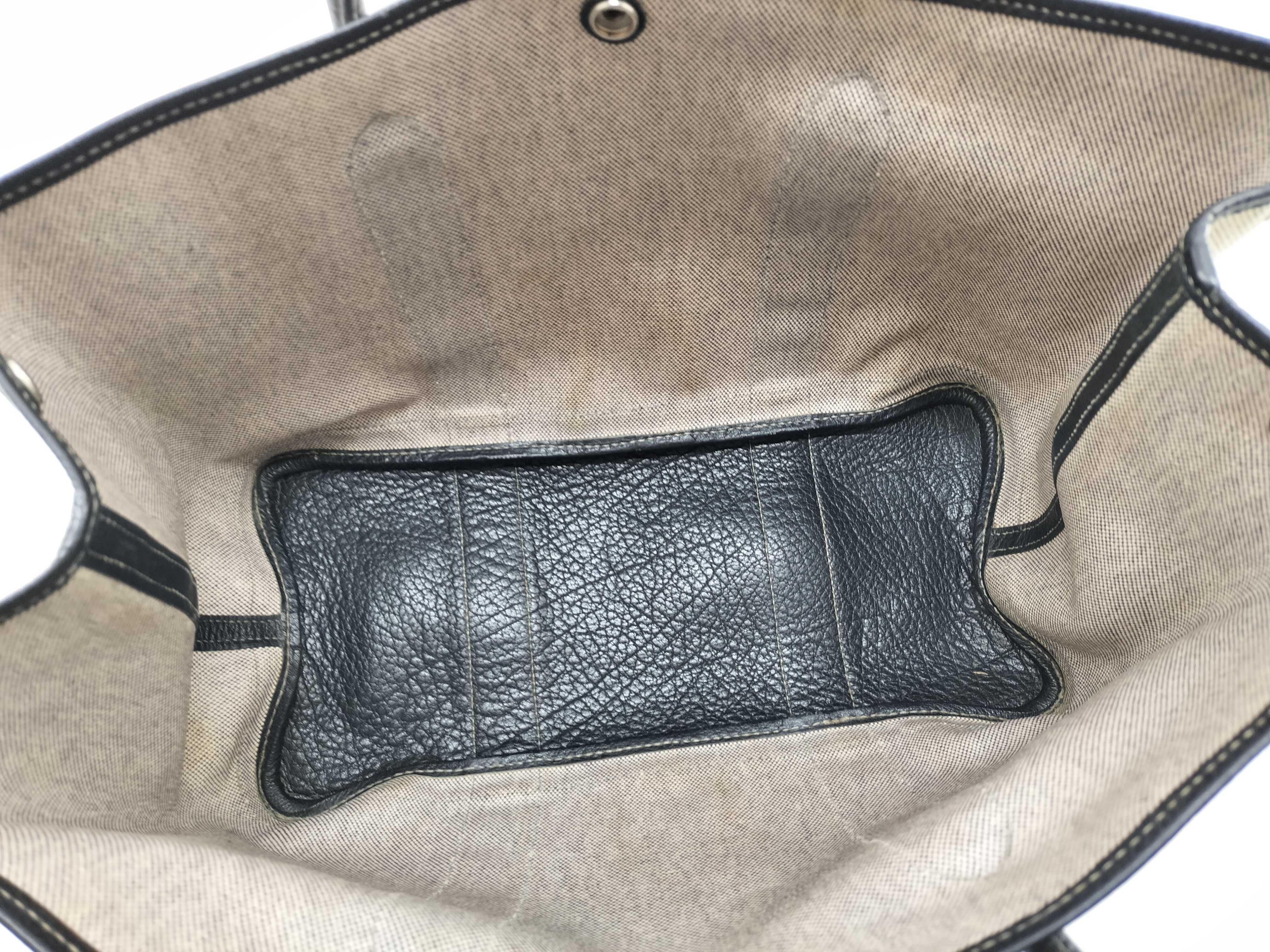 Garden Party PM Toile Leather Black — view 10