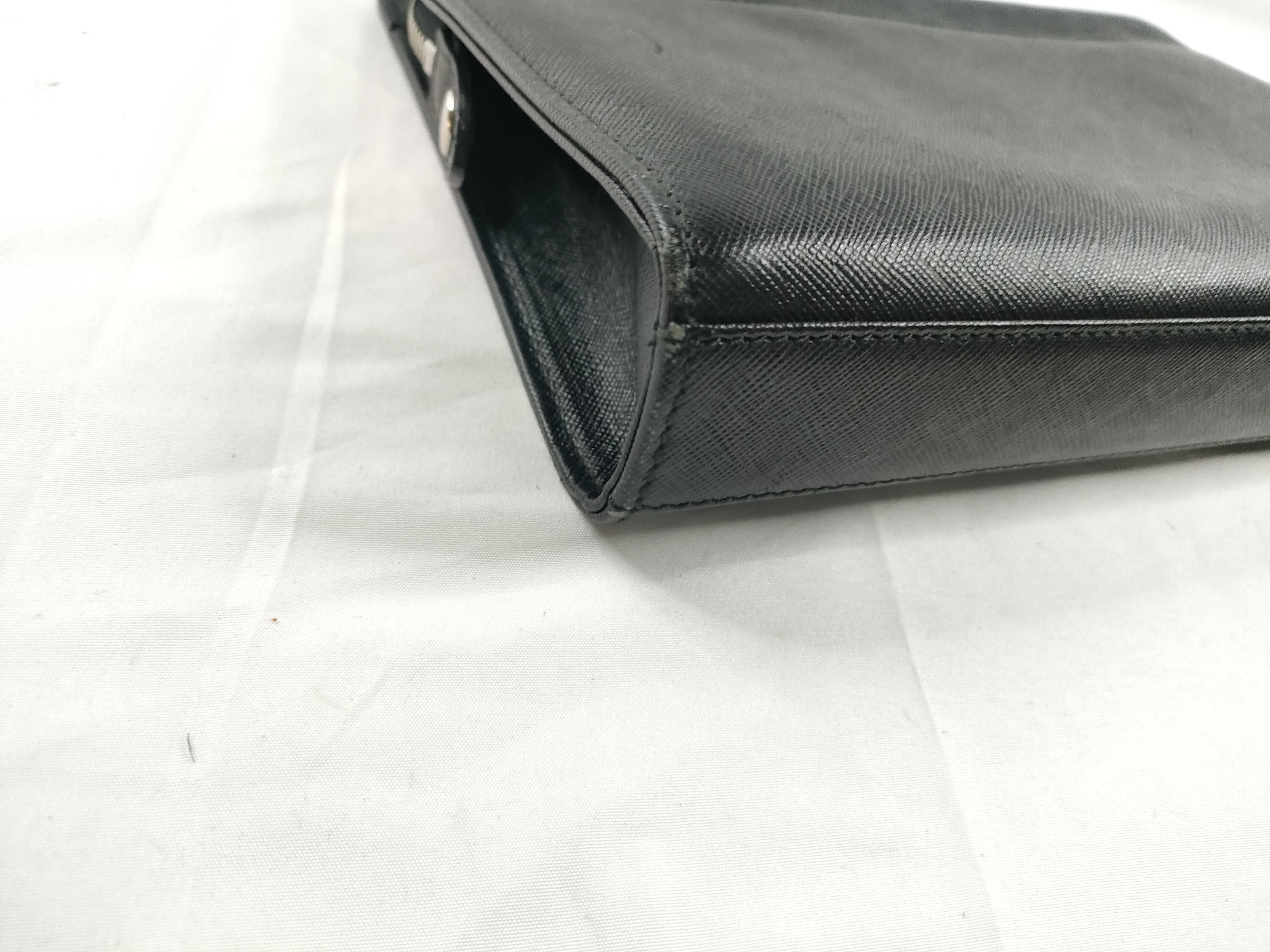 Clutch Bag Black Leather Clutch Bag — view 3
