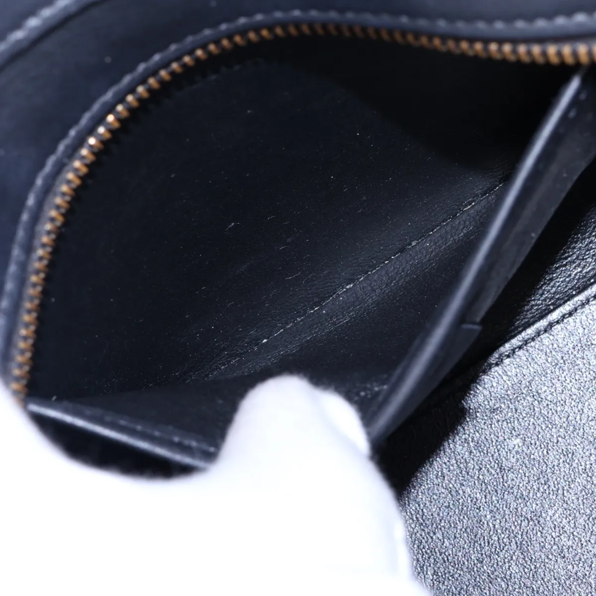 Luggage Nano Shopper Leather 2-Way Handbag, Black — view 9