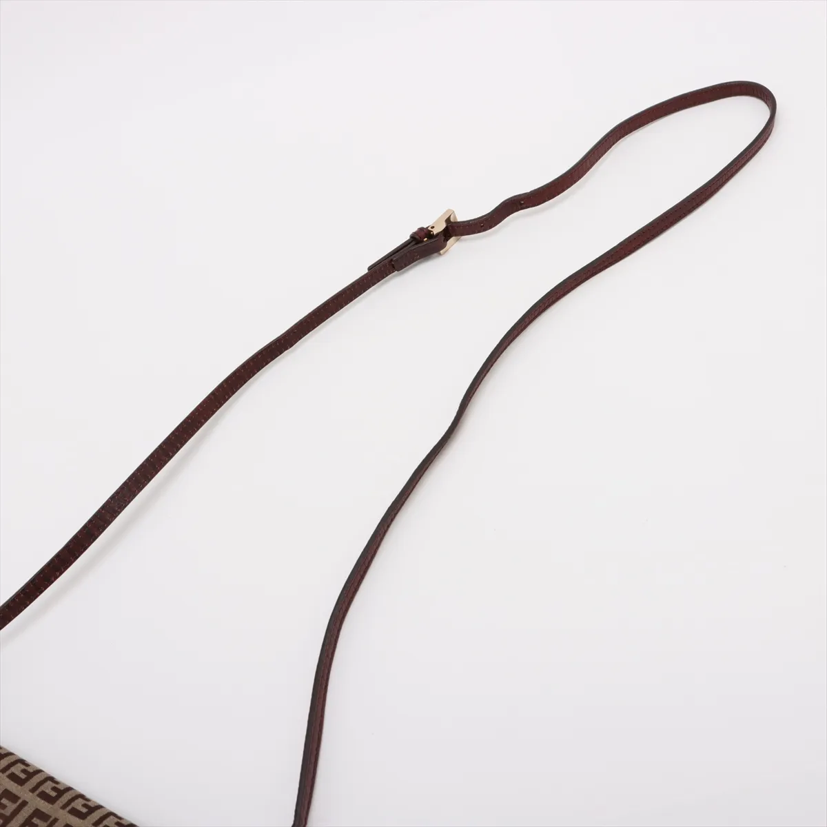 Zucchino Canvas x Leather Shoulder Bag Brown 8BT075 — view 5