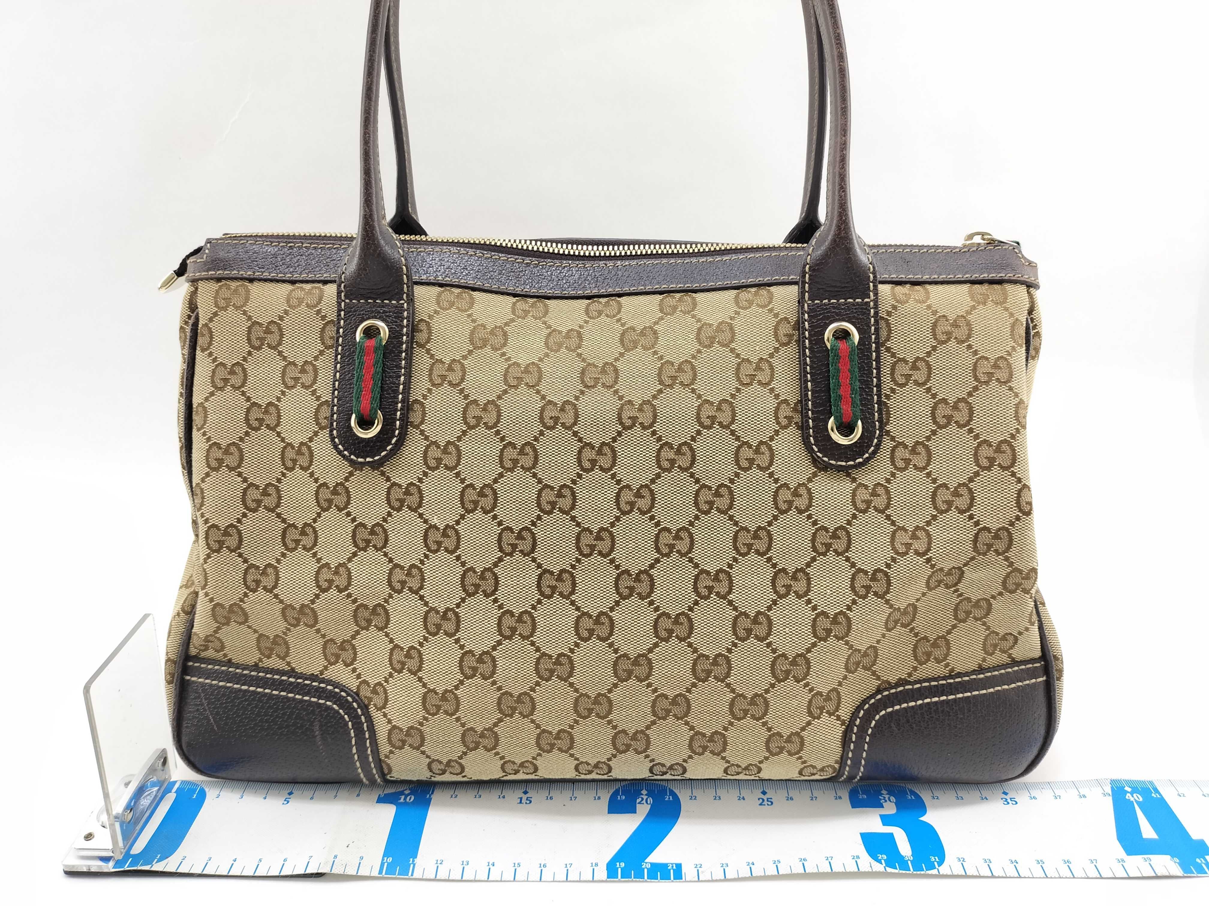 GG Canvas Gucci 177052 Princy GG Canvas Sherry Line Tote Bag — view 2
