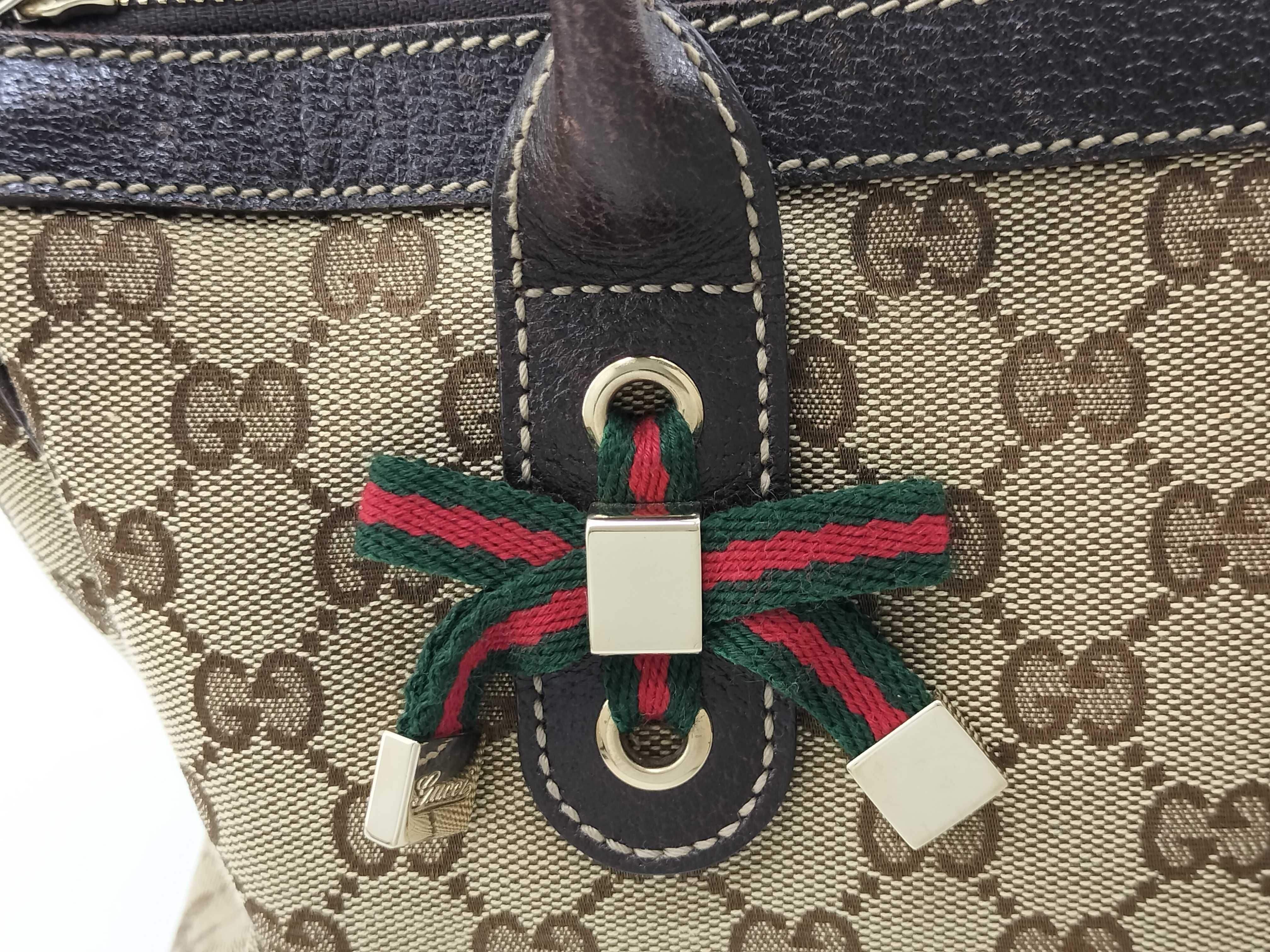 GG Canvas Gucci 177052 Princy GG Canvas Sherry Line Tote Bag — view 5