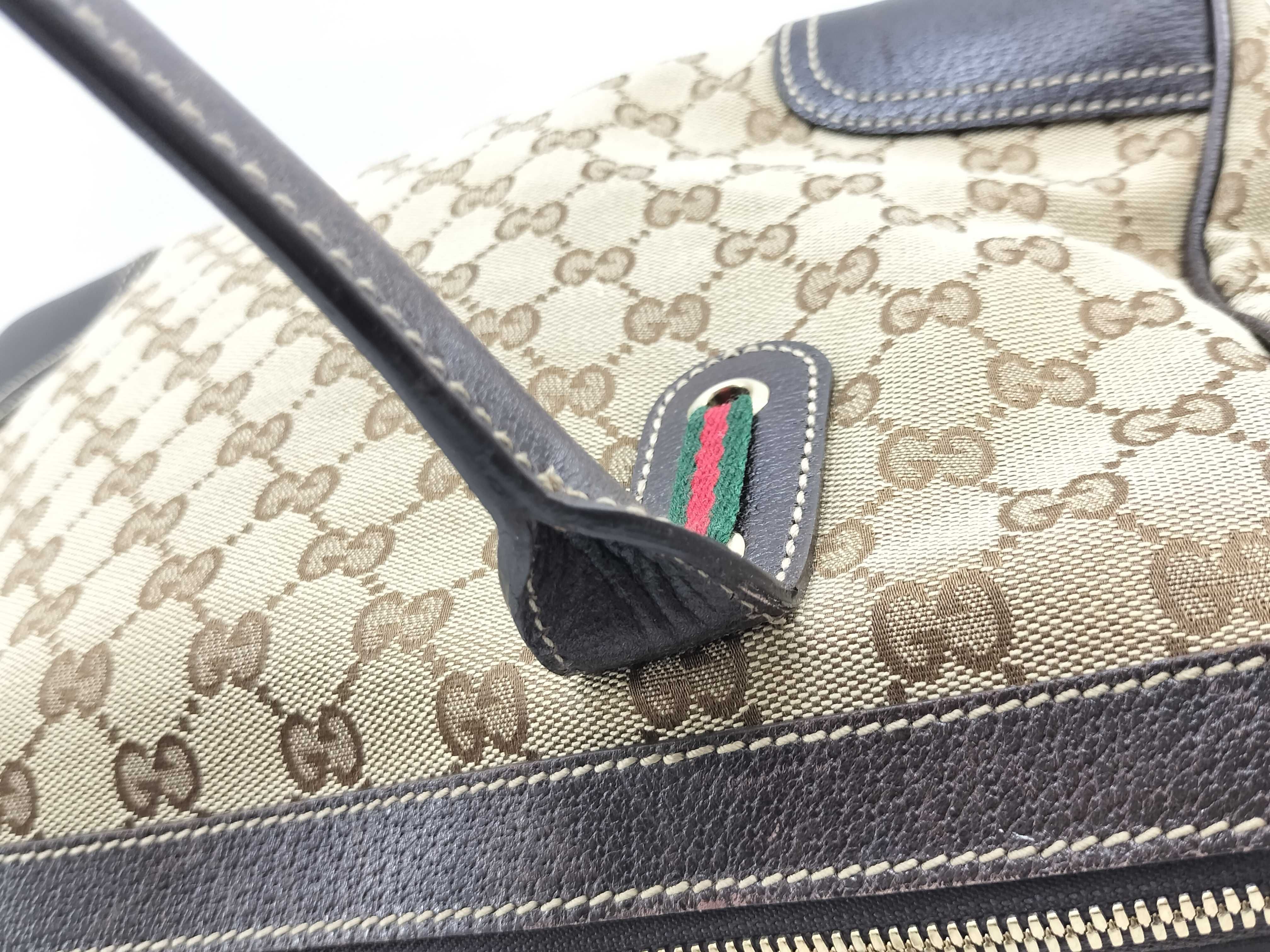 GG Canvas Gucci 177052 Princy GG Canvas Sherry Line Tote Bag — view 10