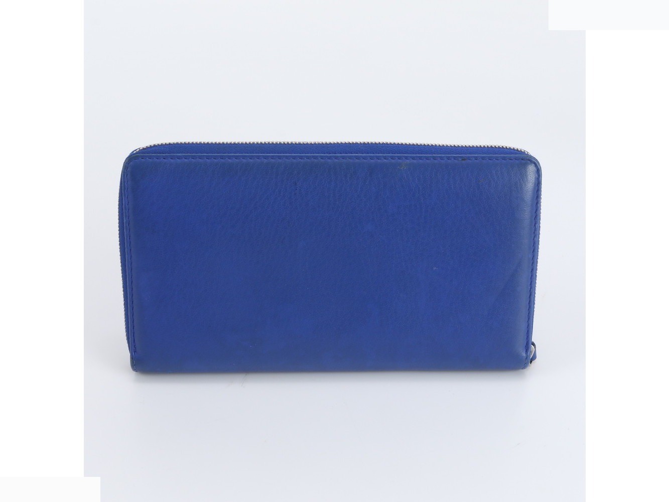 Leather long wallet, round zipper wallet — view 2