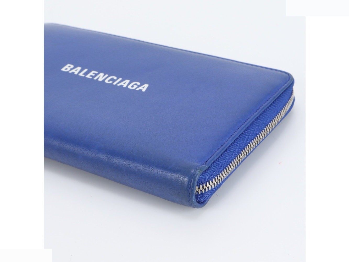 Leather long wallet, round zipper wallet — view 3