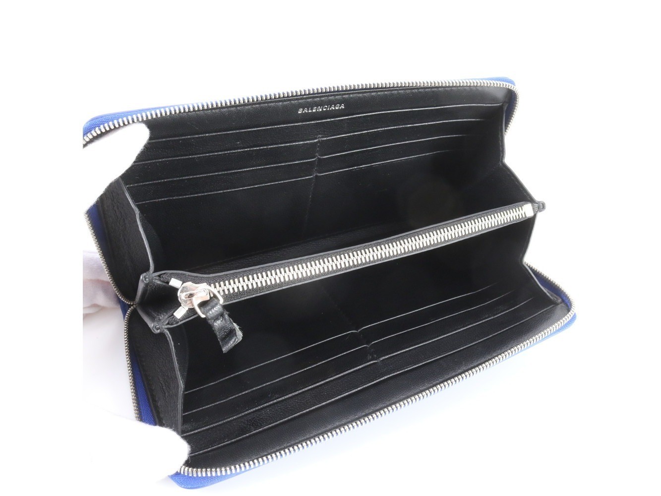 Leather long wallet, round zipper wallet — view 6