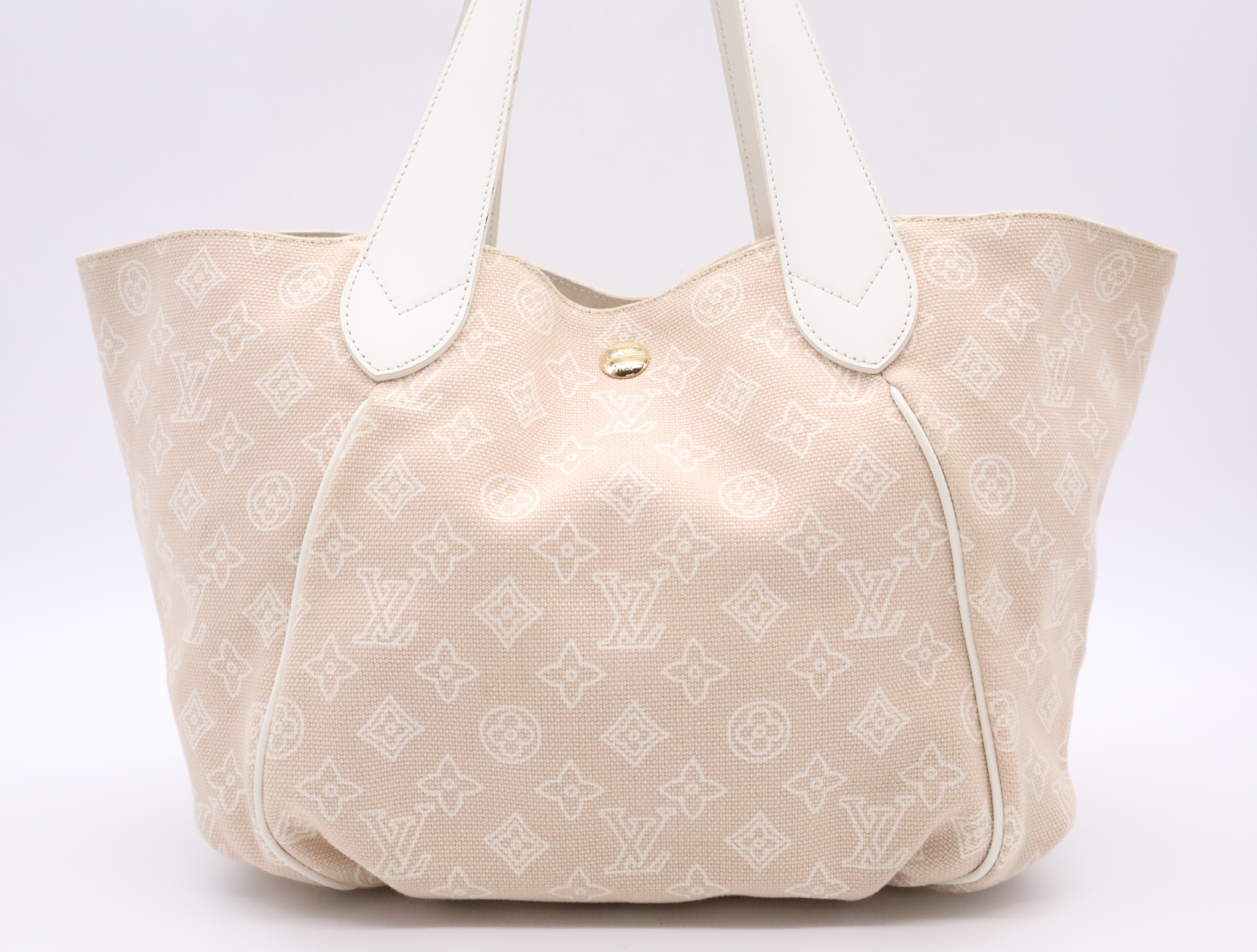 M95986 Leather Cabas Ipanema GM Beach Line Sable Tote Bag with Pouch — view 2
