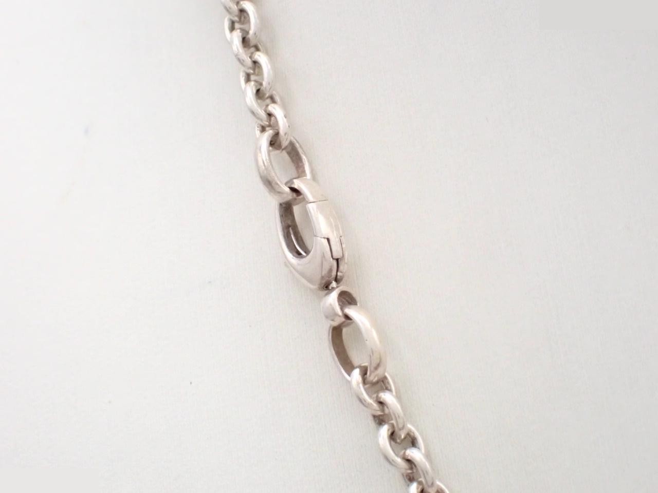 Necklace, 925 sterling silver, 28.8g, chain approximately 42cm — view 2