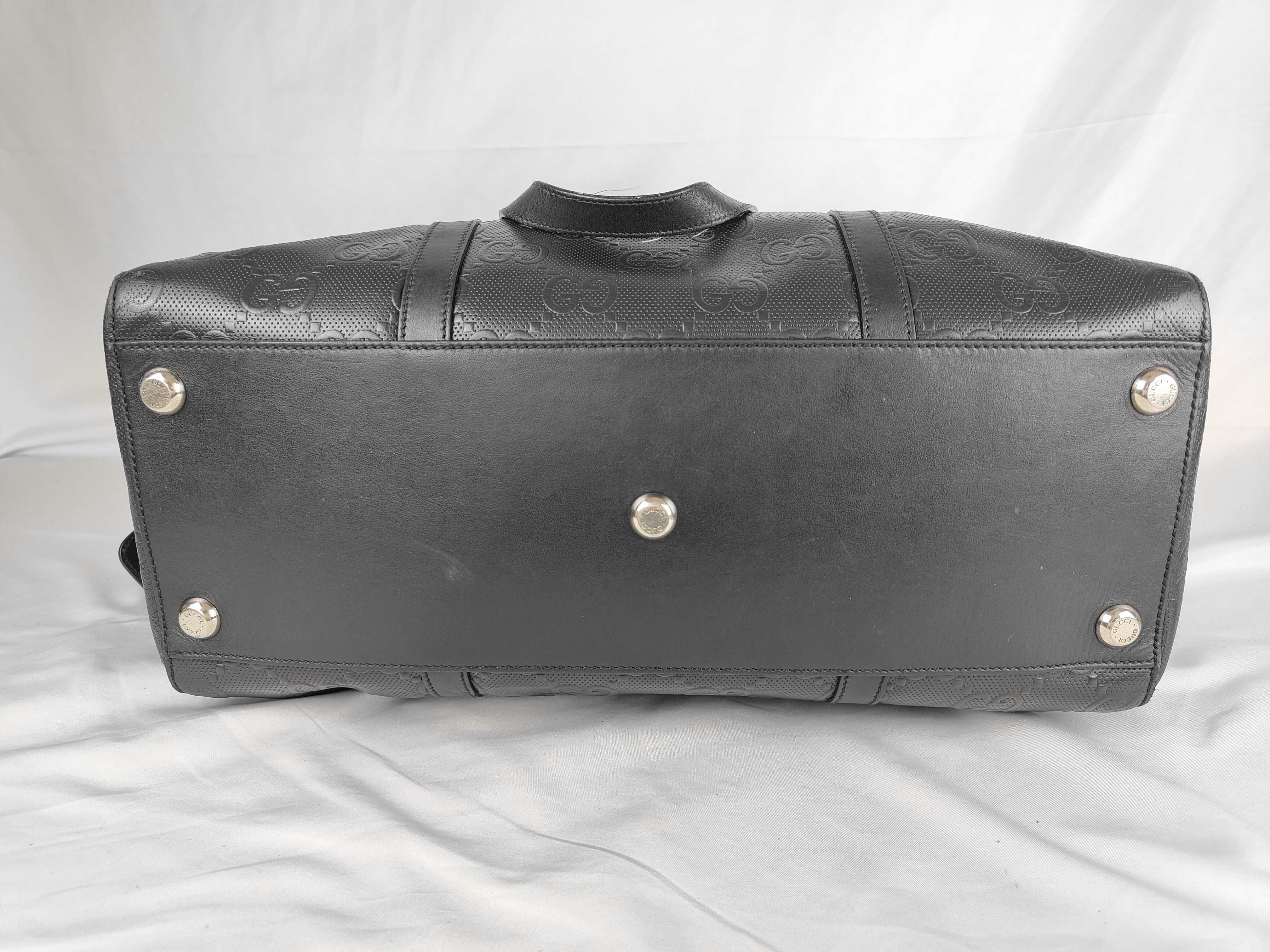 Guccissima Boston Bag, Black, 625772 — view 9
