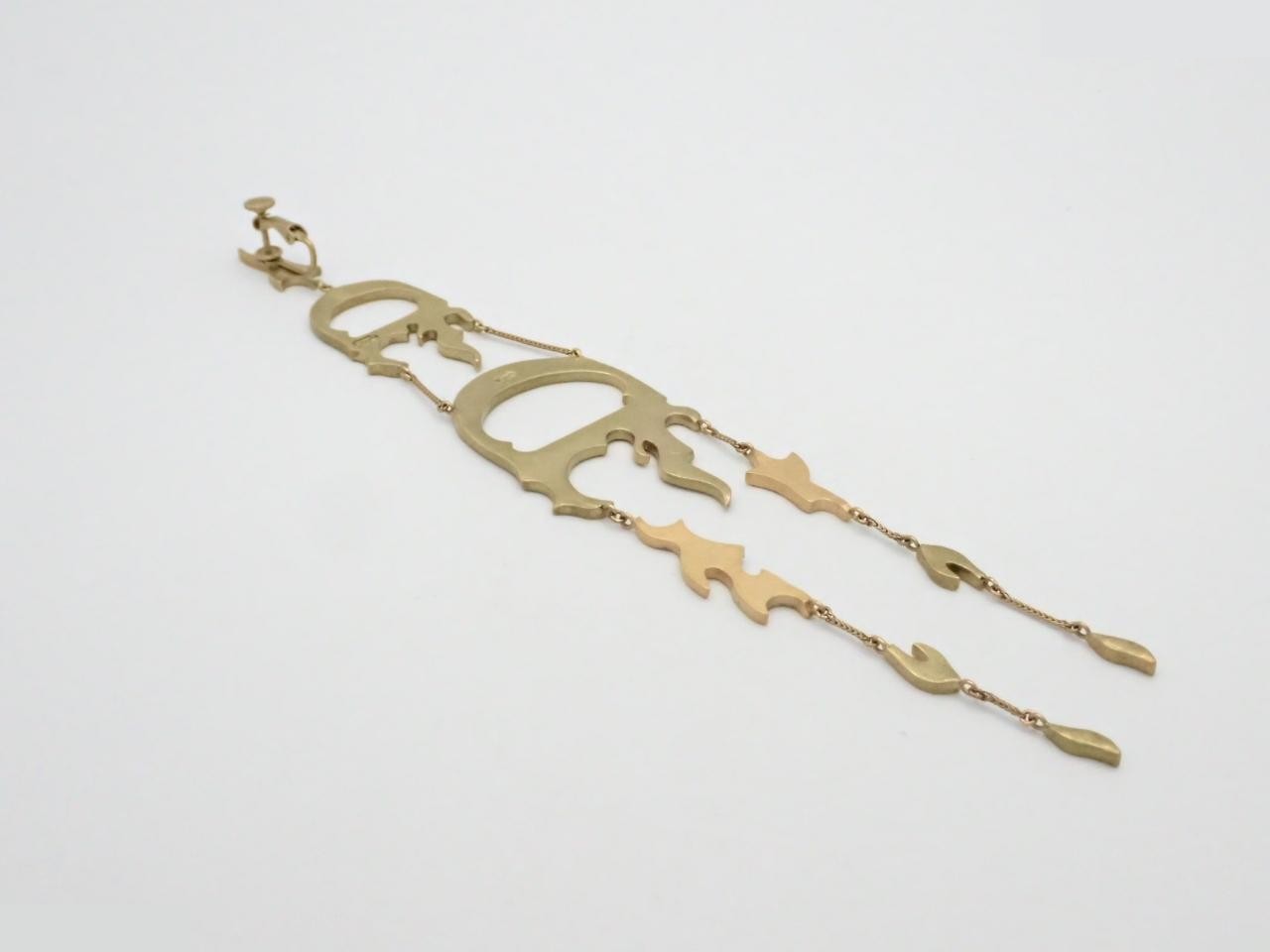 Fire Motif Rhinestone Earring (Calliano Era) - Single Earring — view 2