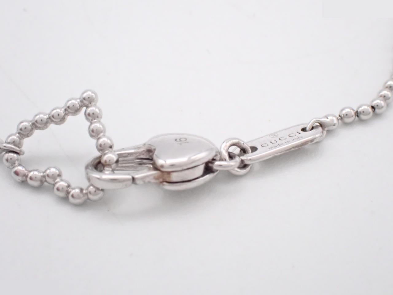 Heart-shaped ball chain, sterling silver (925), 3.4g, wrist circumference approx. 16cm — view 3