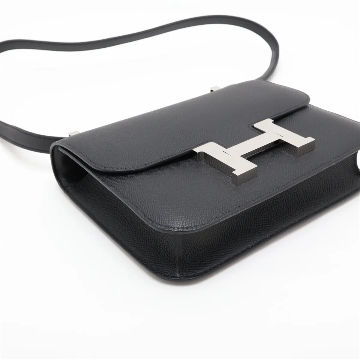 [Individually packaged] Hermes Constance 24 Miroir Veau Epsom Black Silver Hardware G:2026 Model with Mirror — view 4