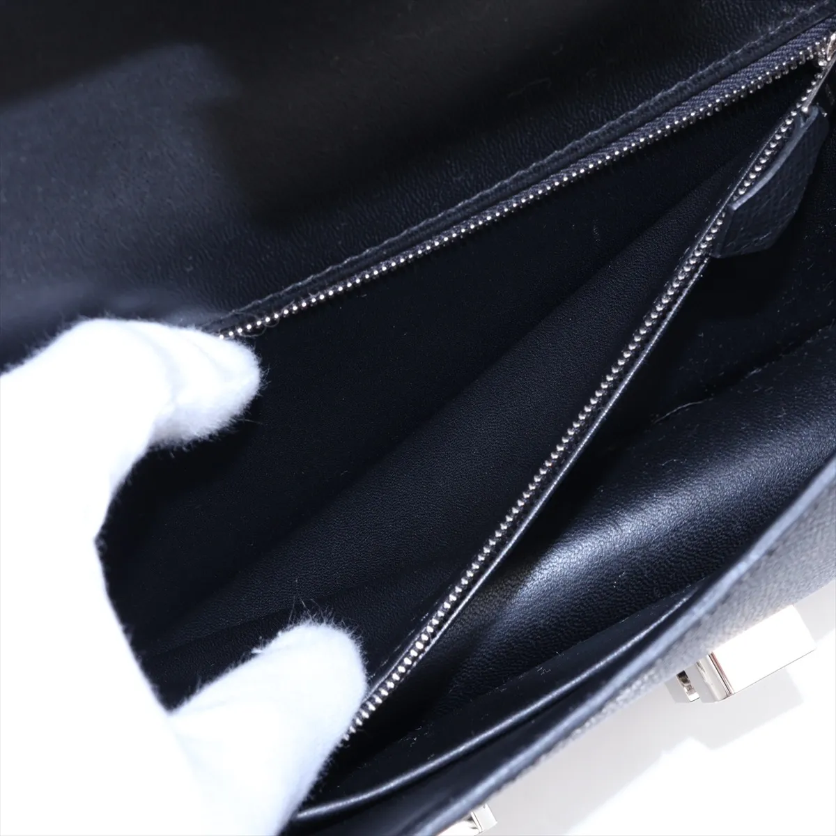 [Individually packaged] Hermes Constance 24 Miroir Veau Epsom Black Silver Hardware G:2026 Model with Mirror — view 7