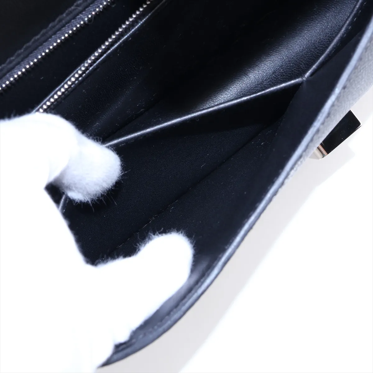[Individually packaged] Hermes Constance 24 Miroir Veau Epsom Black Silver Hardware G:2026 Model with Mirror — view 8