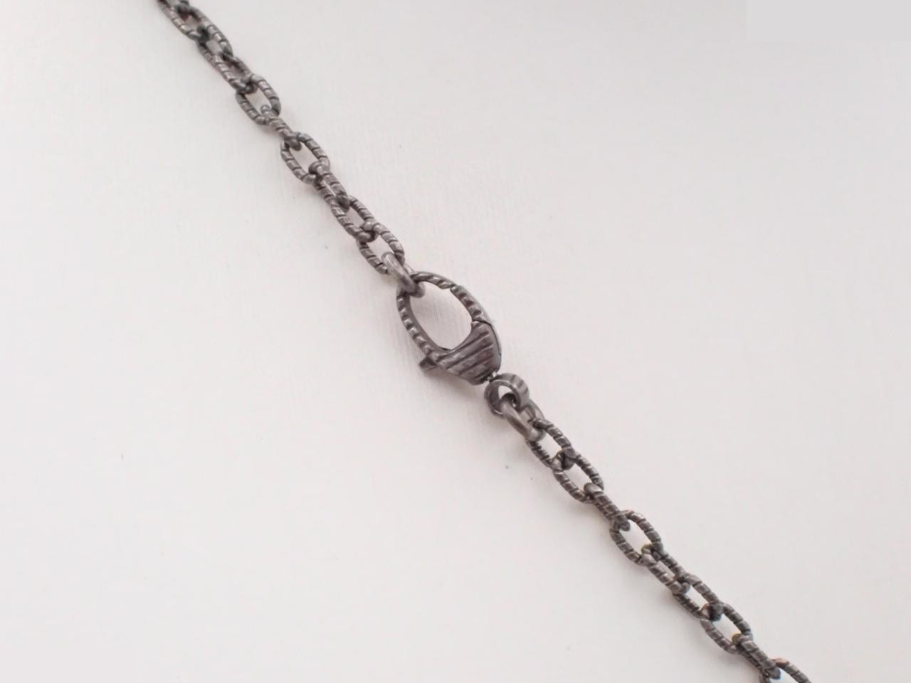 GG necklace, 925 silver, 17.4g, chain approximately 44cm. — view 2