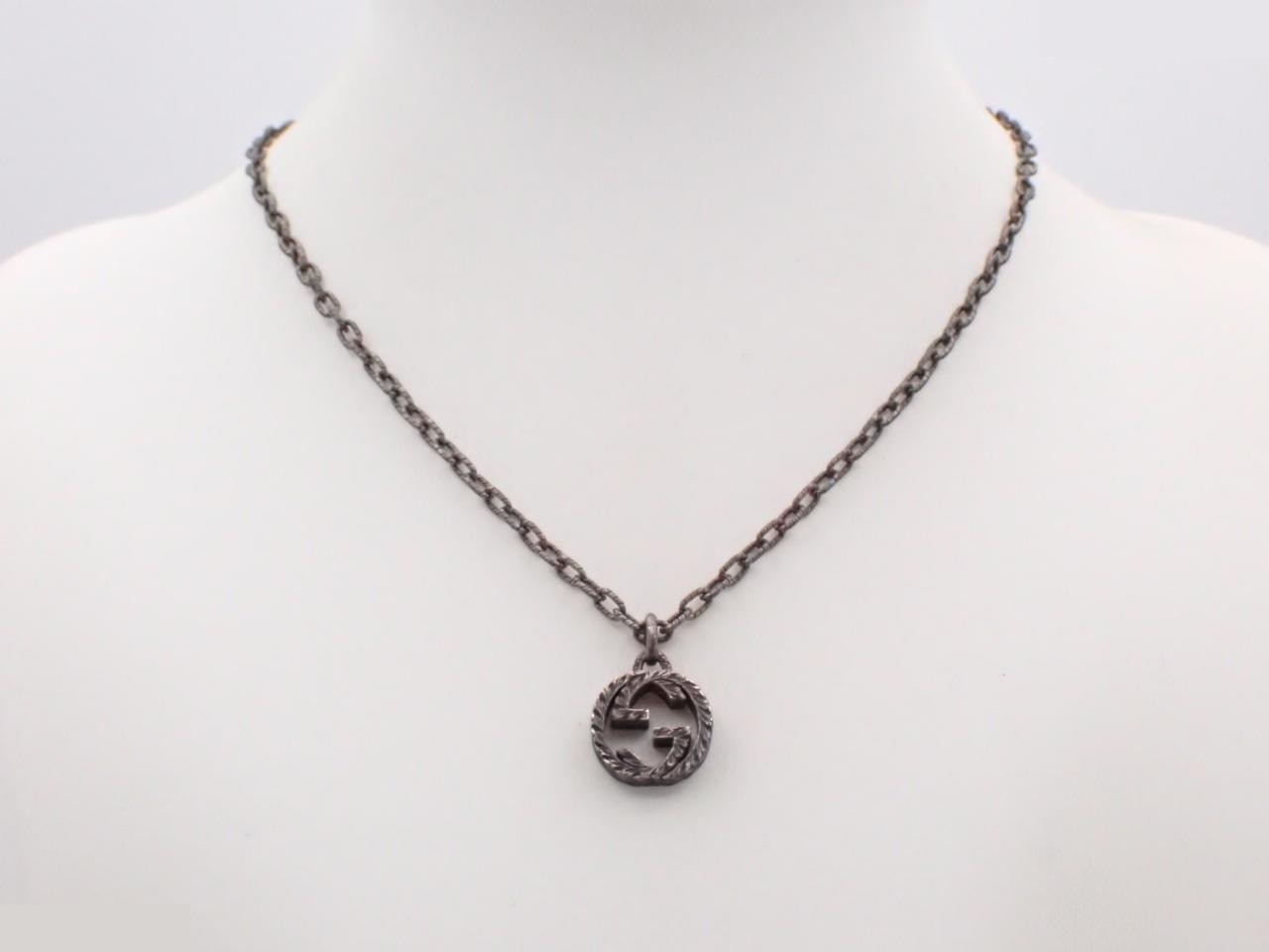 GG necklace, 925 silver, 17.4g, chain approximately 44cm. — view 3