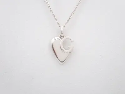 Heart logo, Ag925, weight 8.26g, box and dust bag included, chain 40cm