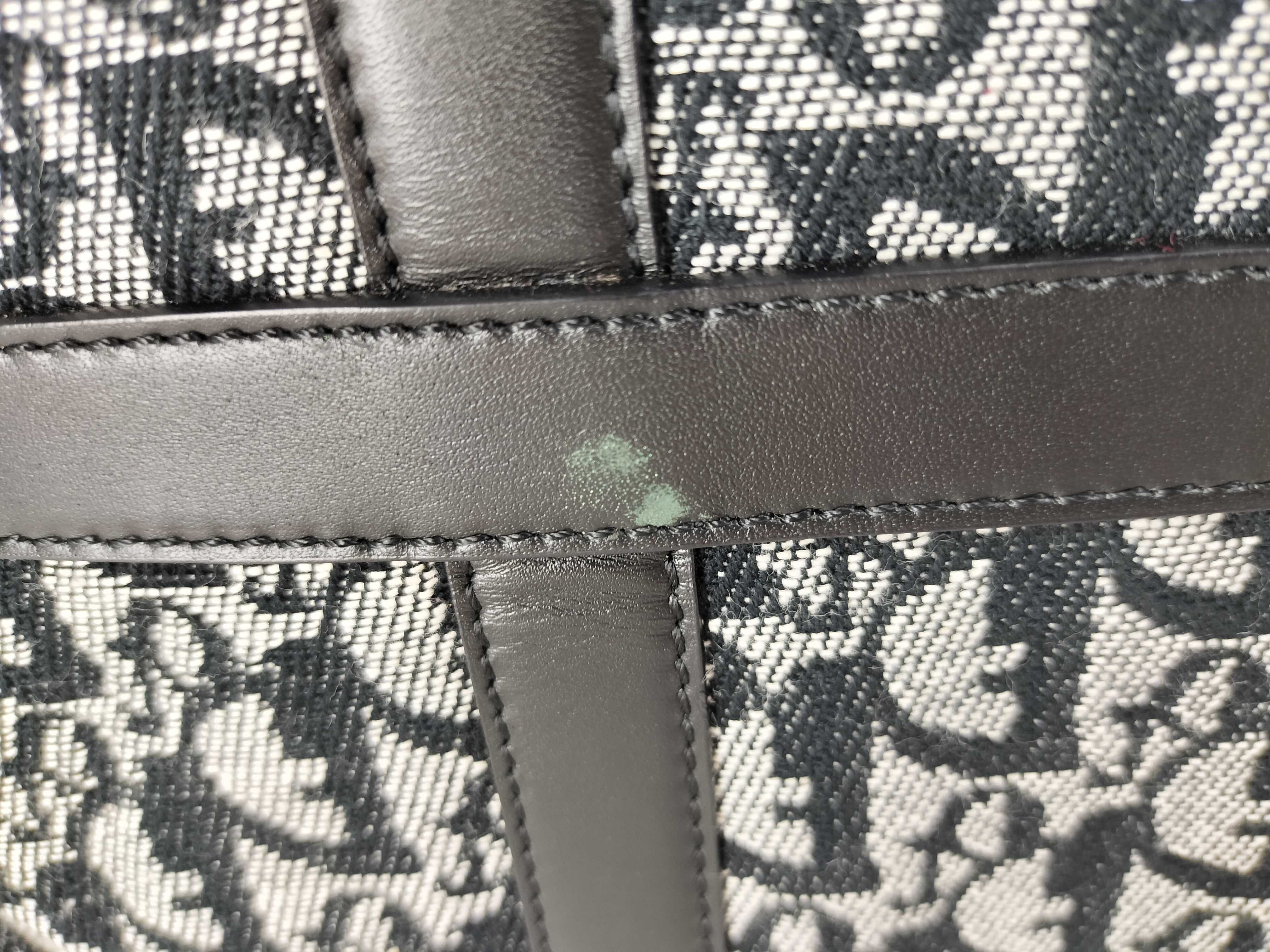 Trotter Christian Dior Trotter Canvas x Leather Handbag Black Handbag — view 14