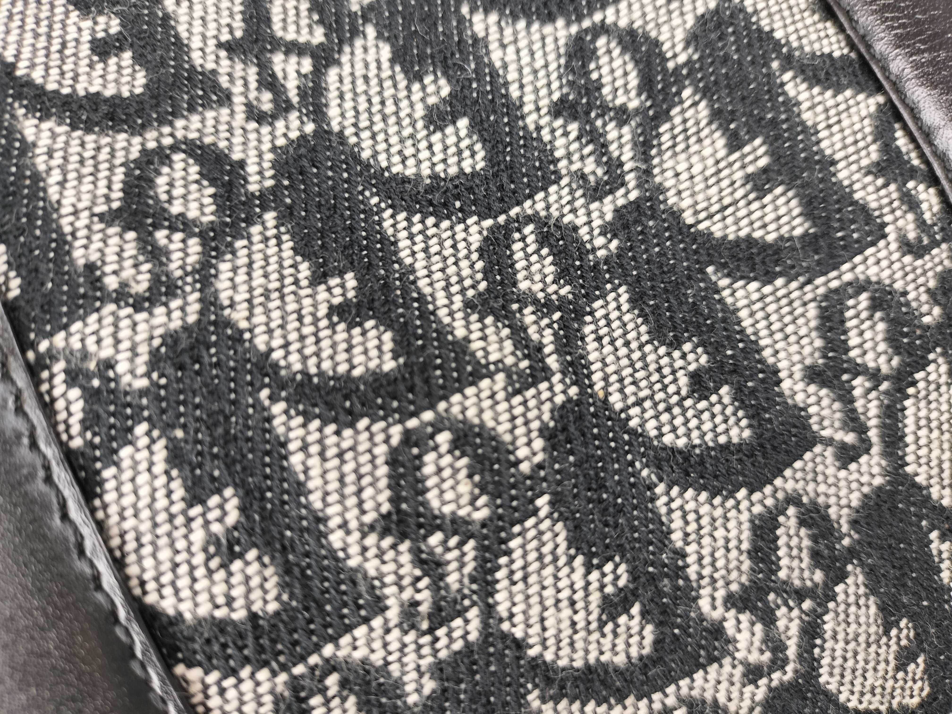 Trotter Christian Dior Trotter Canvas x Leather Handbag Black Handbag — view 15