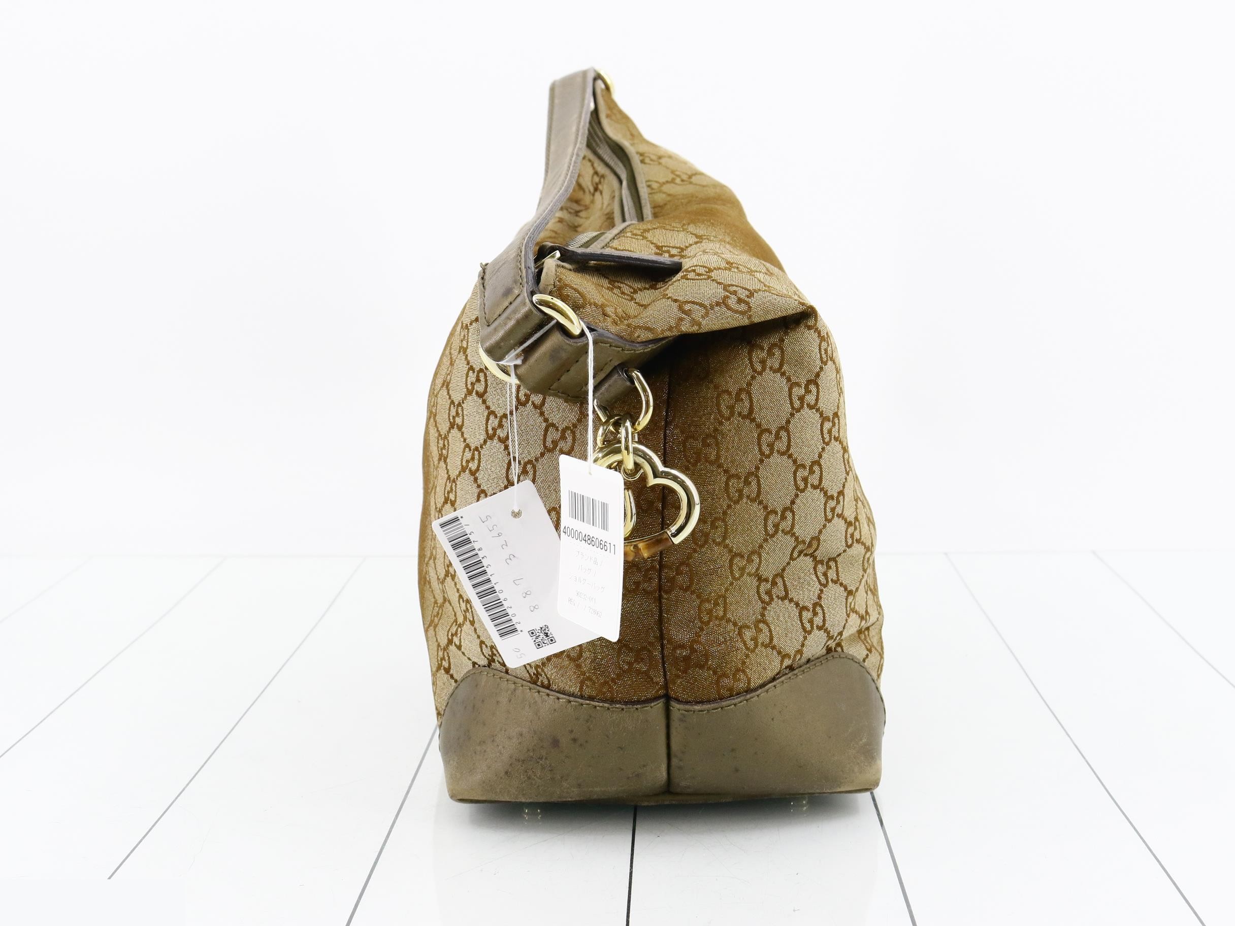 GG pattern heart bit one-shoulder bag — view 4