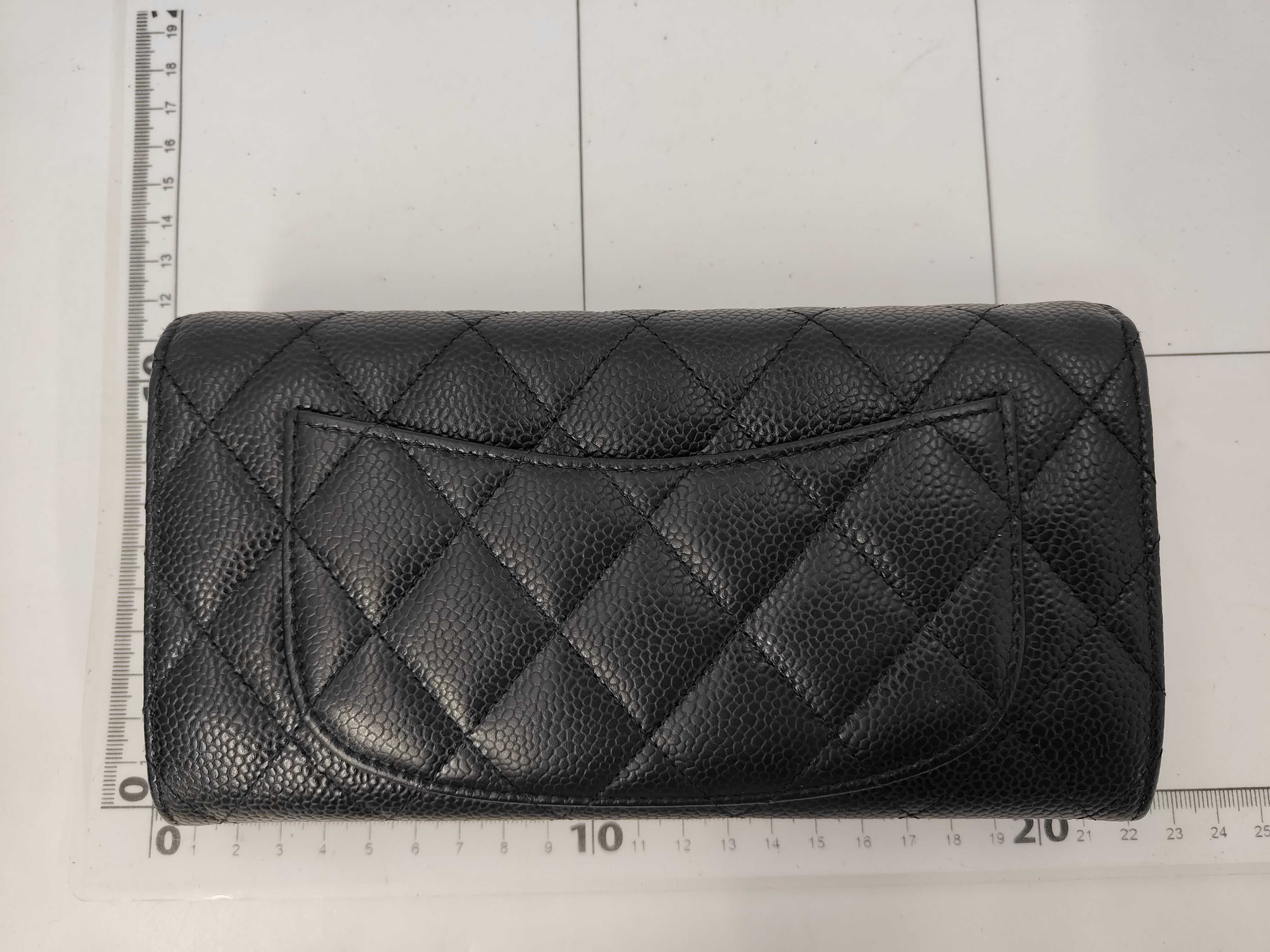 Matelassé Caviar Leather Wallet with Coco Mark — view 2