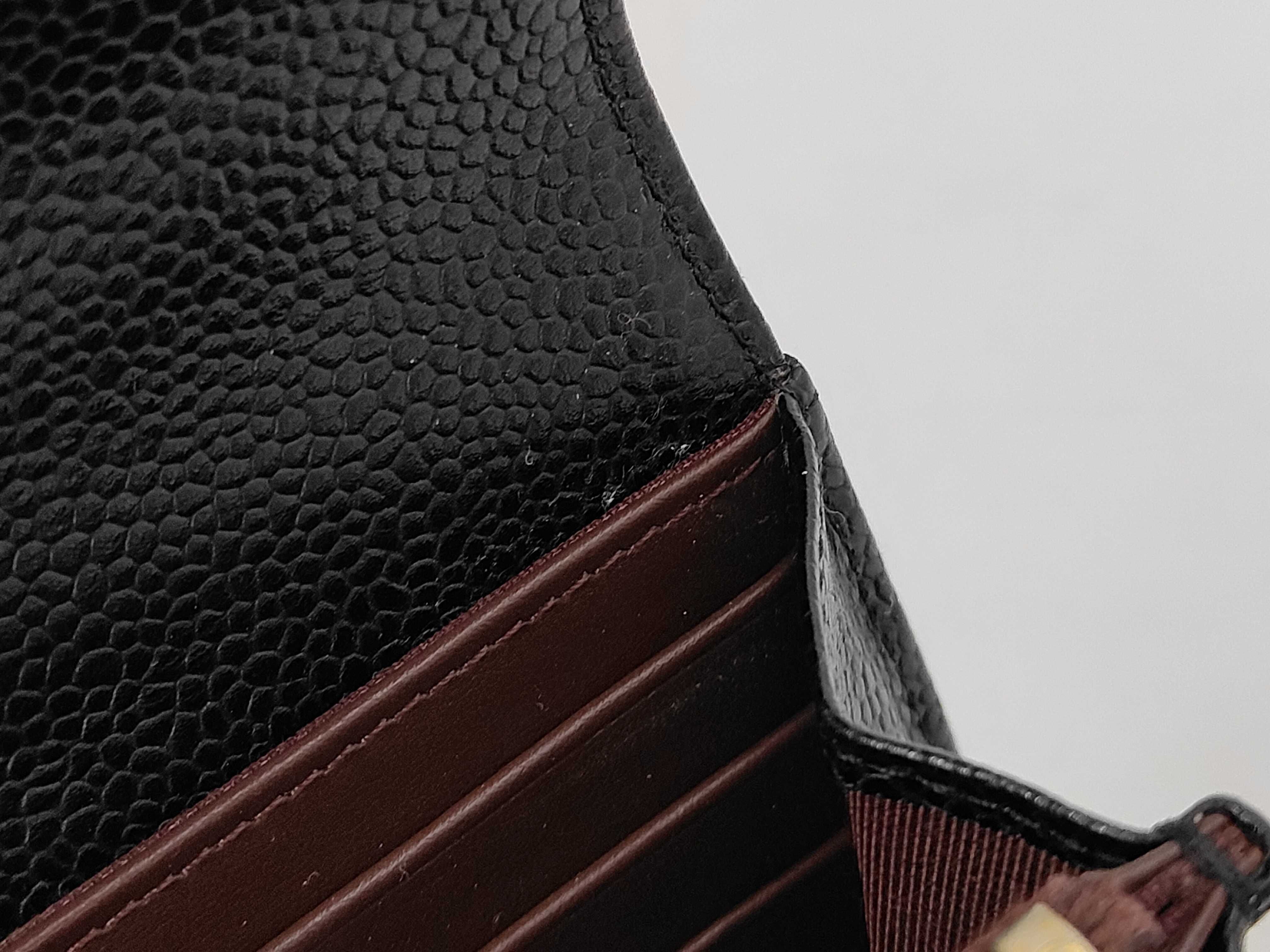 Matelassé Caviar Leather Wallet with Coco Mark — view 6