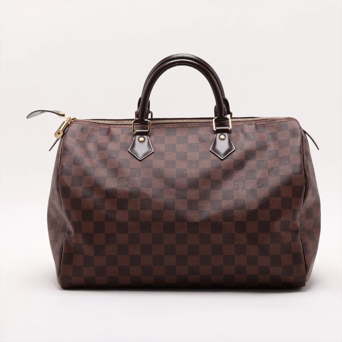 Damier Speedy 35 N41363 AA2158 Brown with initials — view 2