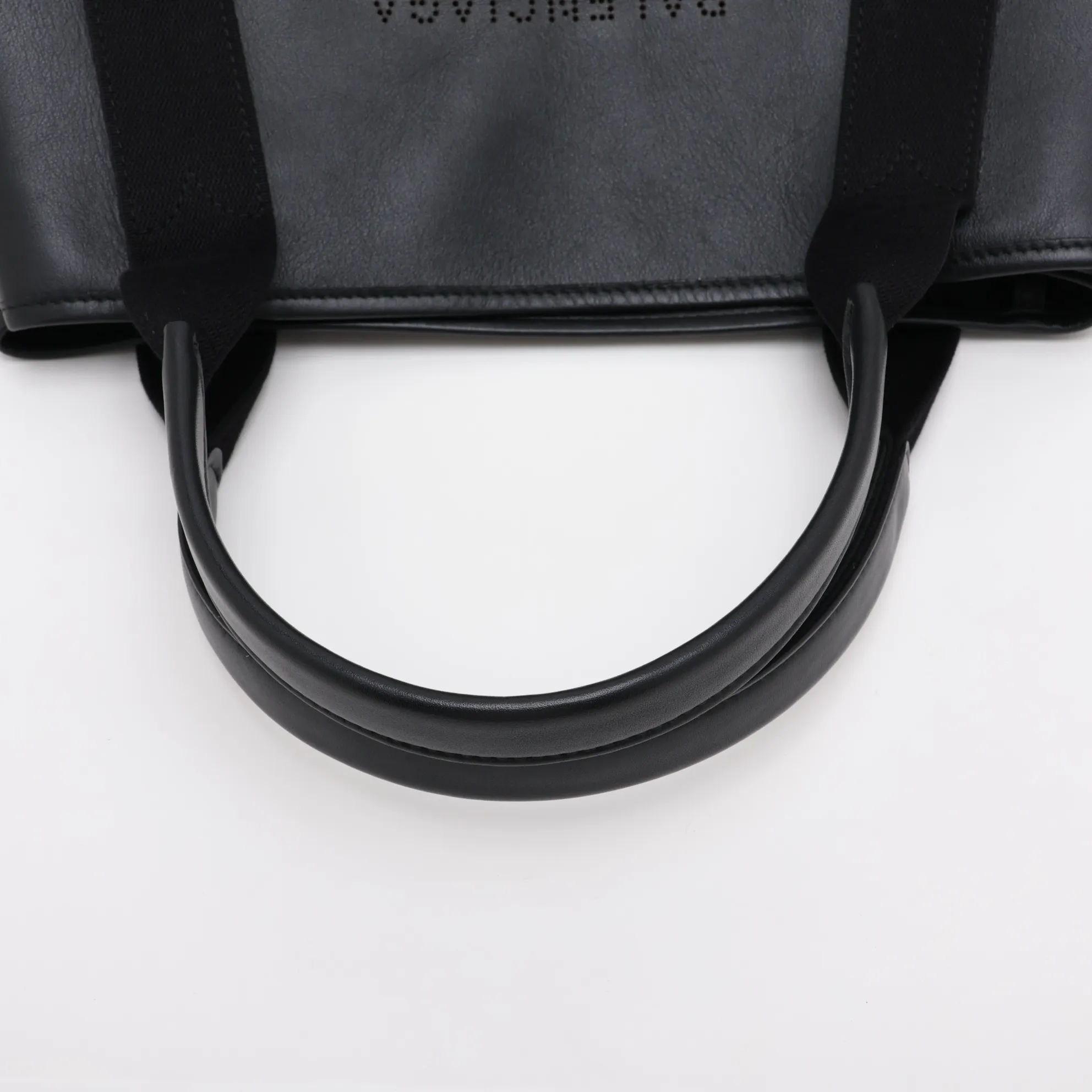 Navy Cabas Leather Handbag, Black, 339933 — view 5