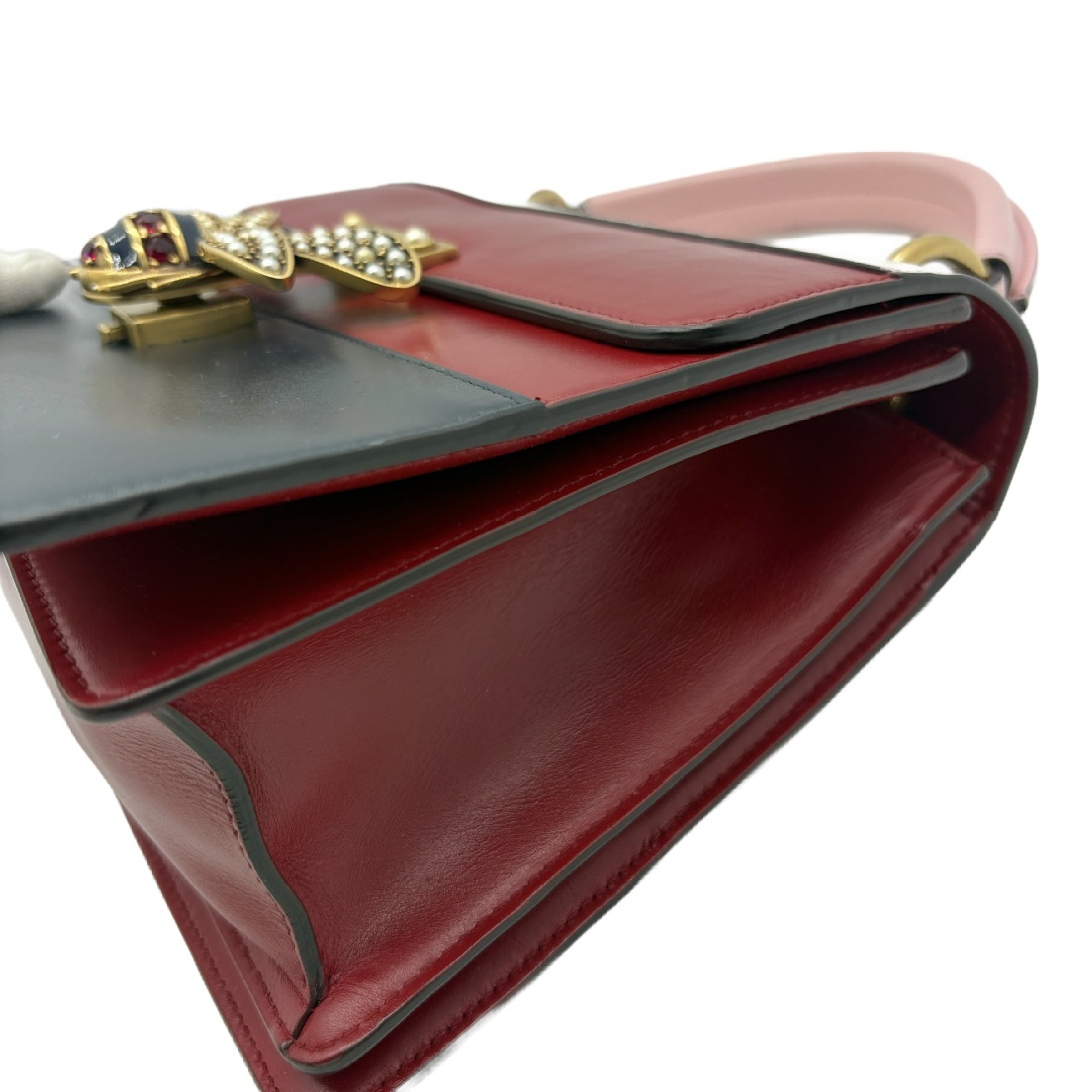 Queen Margaret Bee Leather Top Handle Bag Handbag — view 7