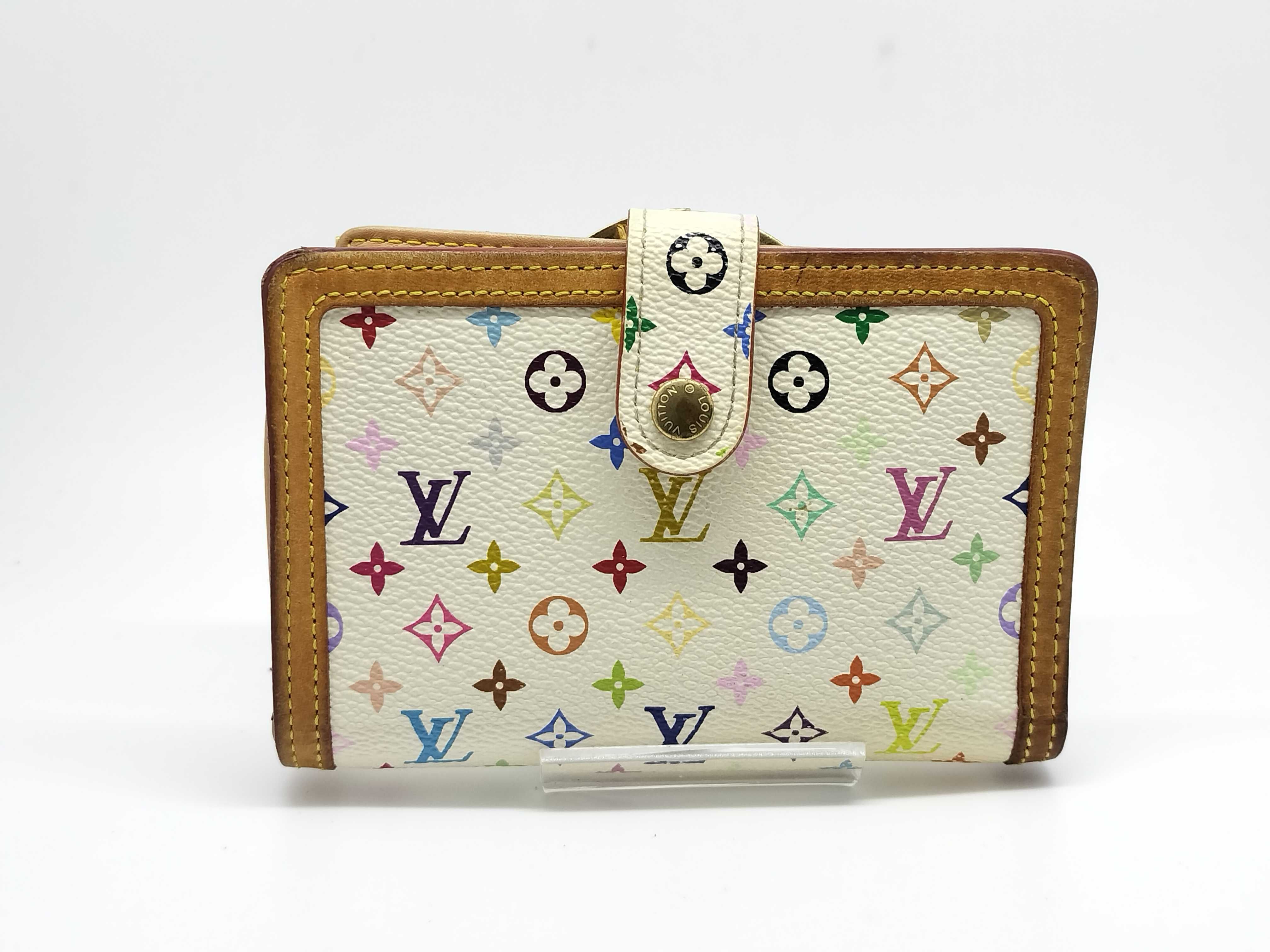 Monogram Multicolor Portemonnaie Viennois Wallet Blanc