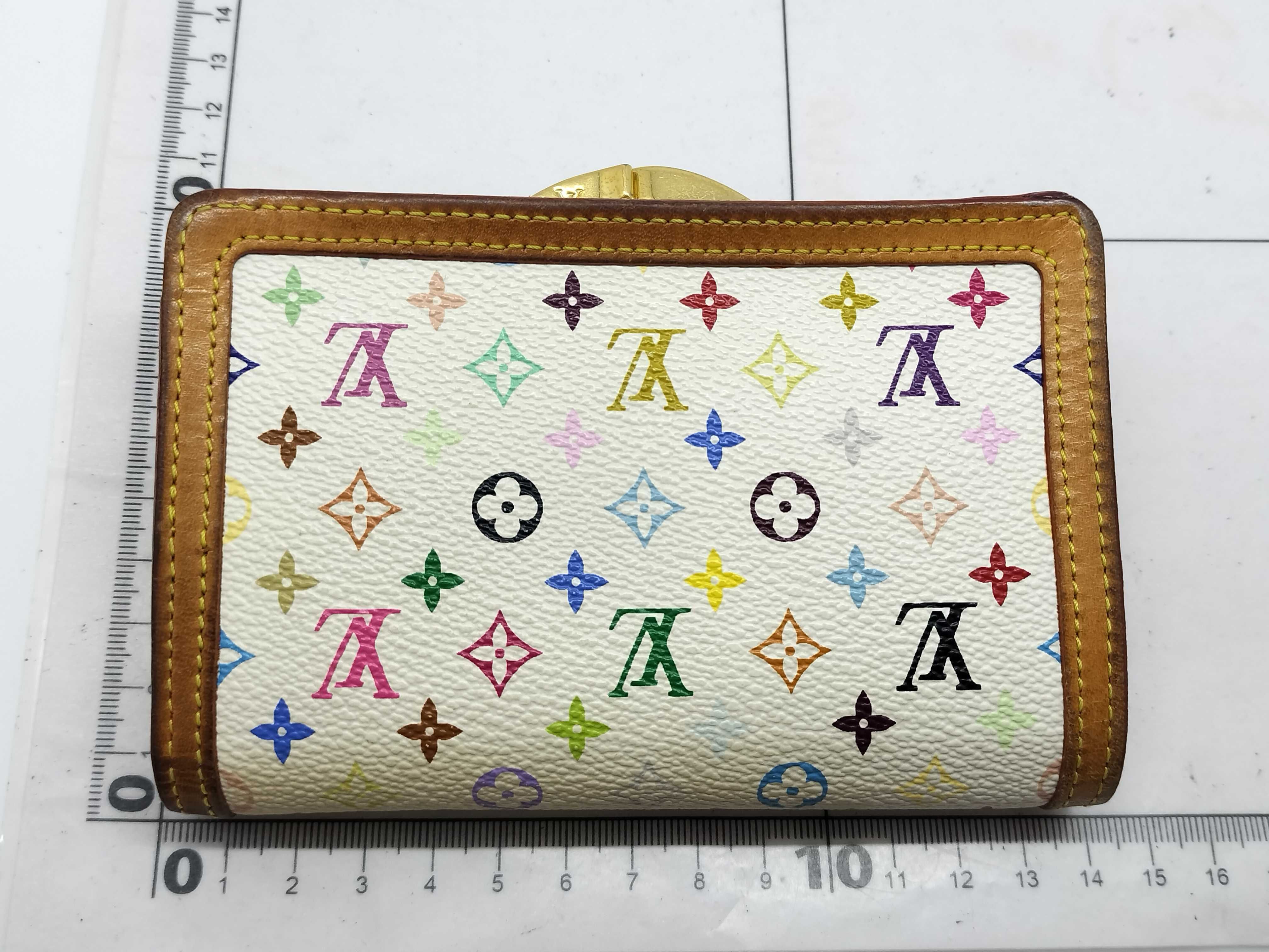 Monogram Multicolor Portemonnaie Viennois Wallet Blanc — view 2