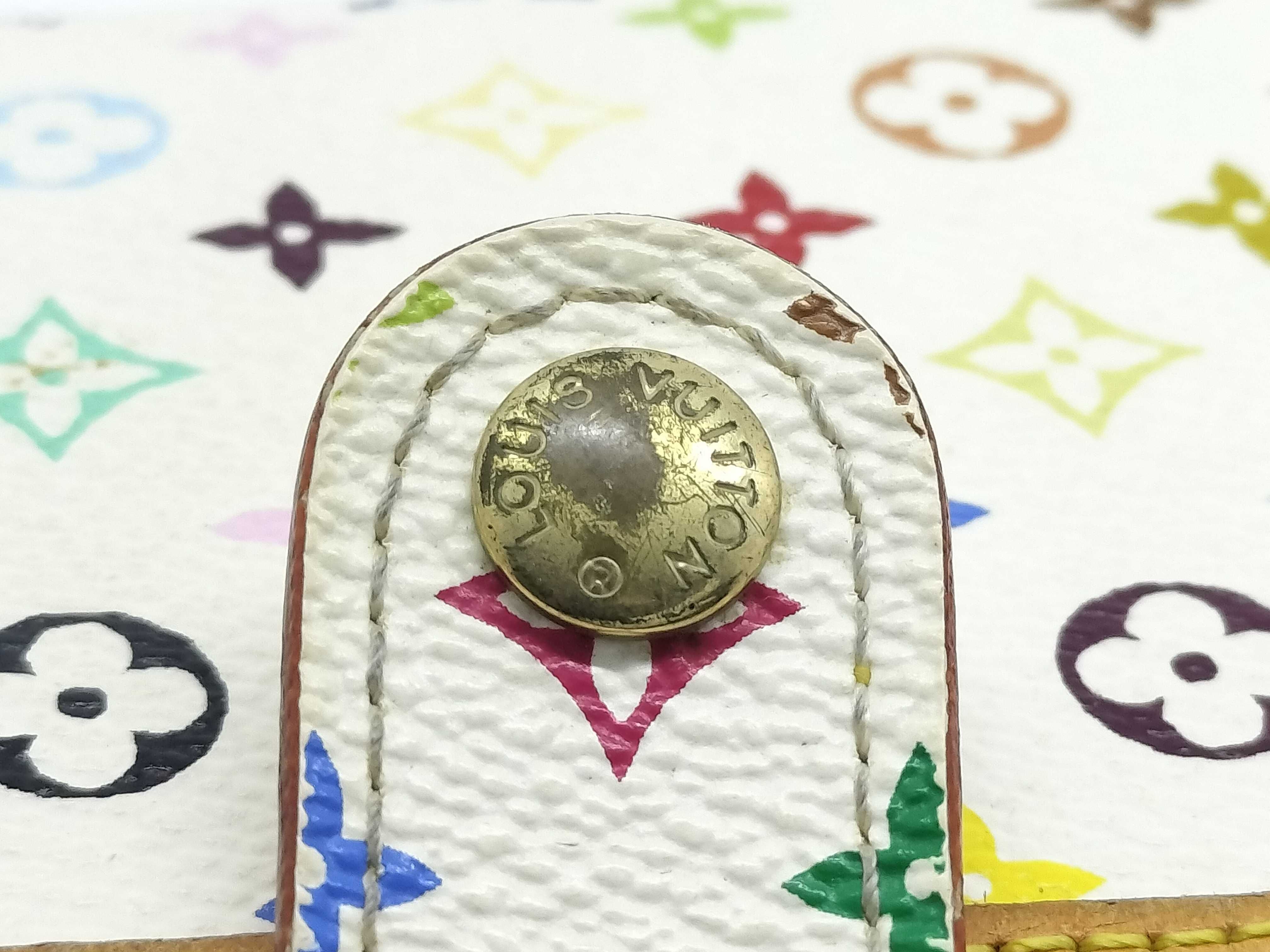 Monogram Multicolor Portemonnaie Viennois Wallet Blanc — view 13