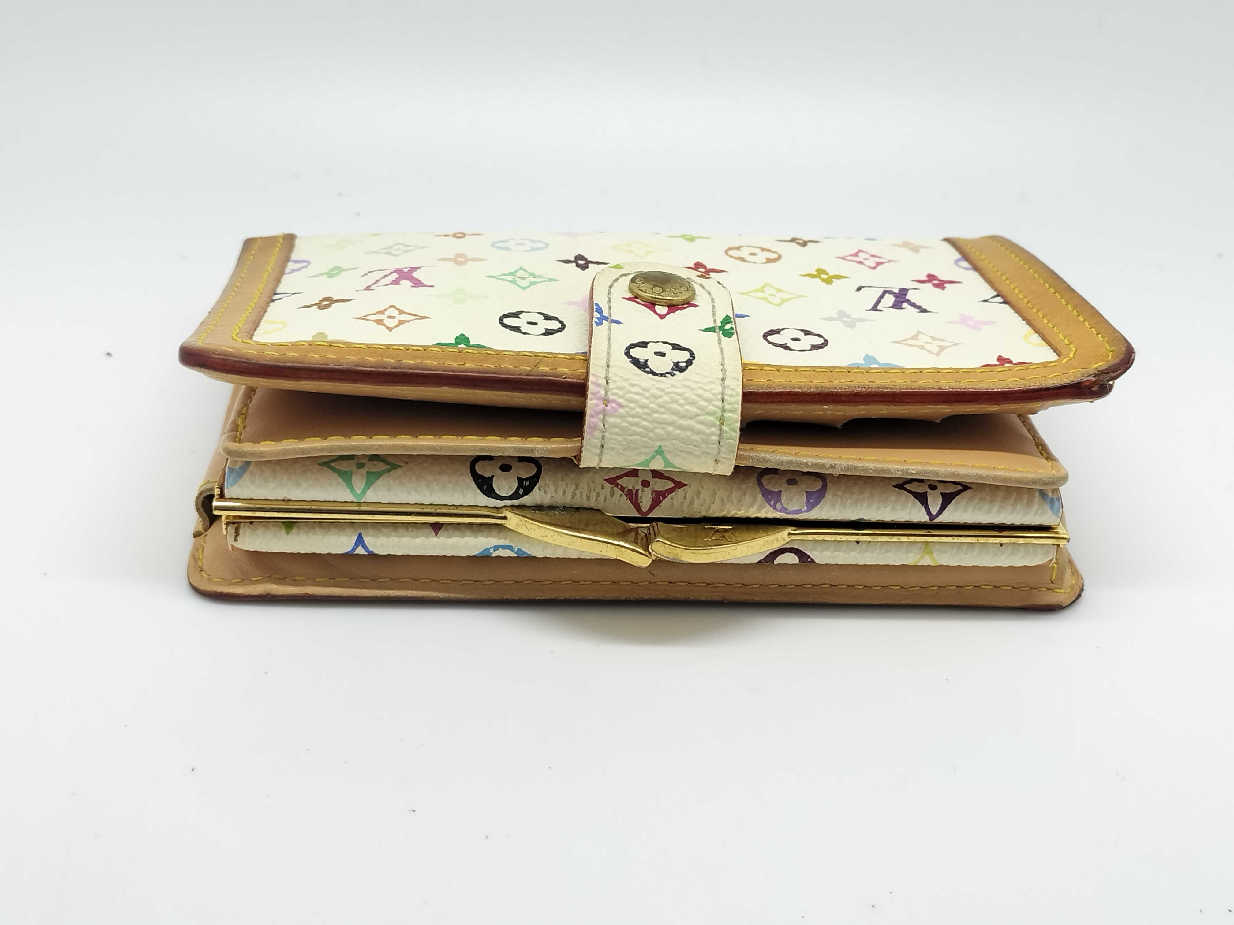 Monogram Multicolor Portemonnaie Viennois Wallet Blanc — view 6