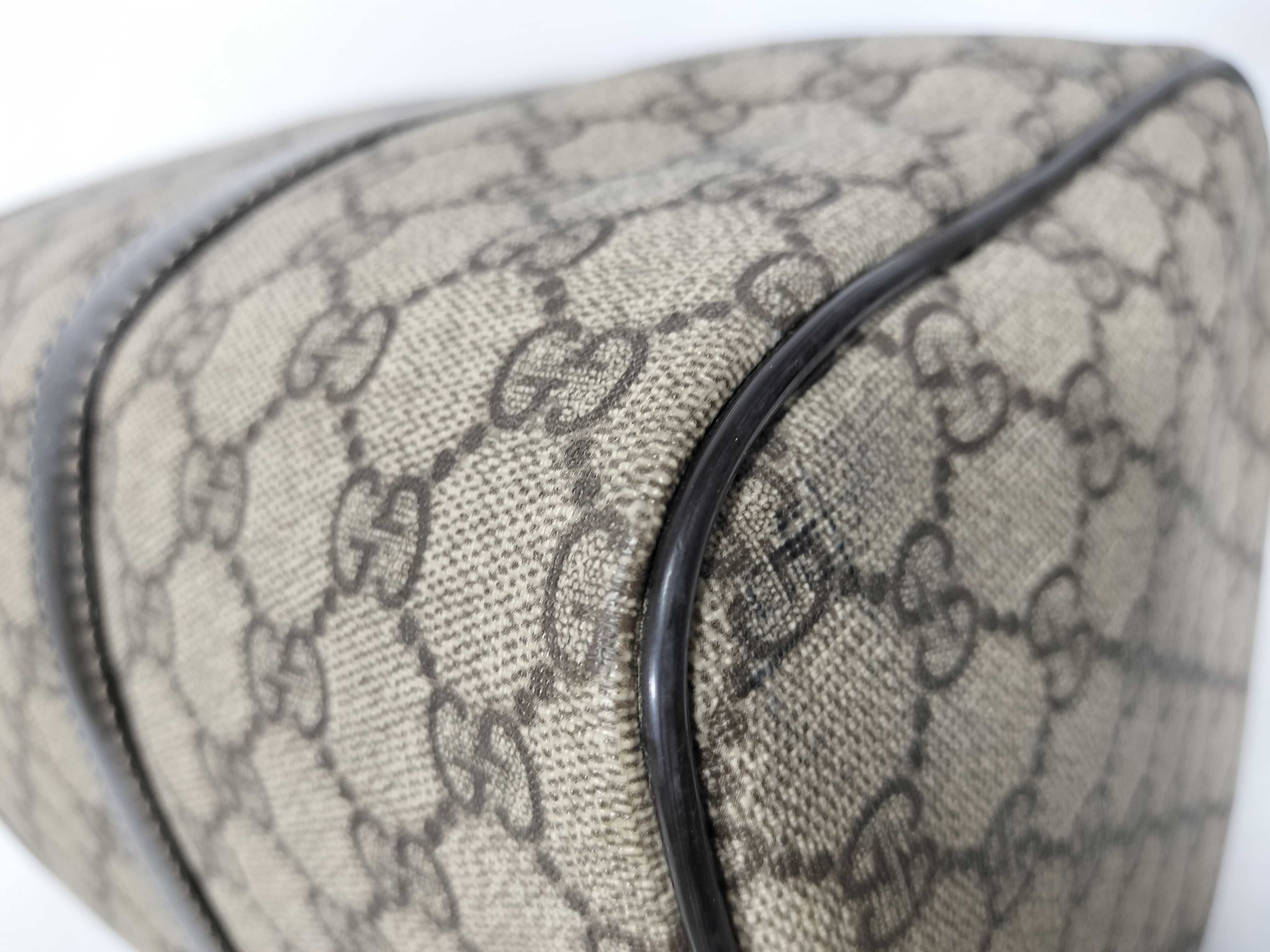 GG Logo PVC Leather Trimming Boston Tote Bag — view 6