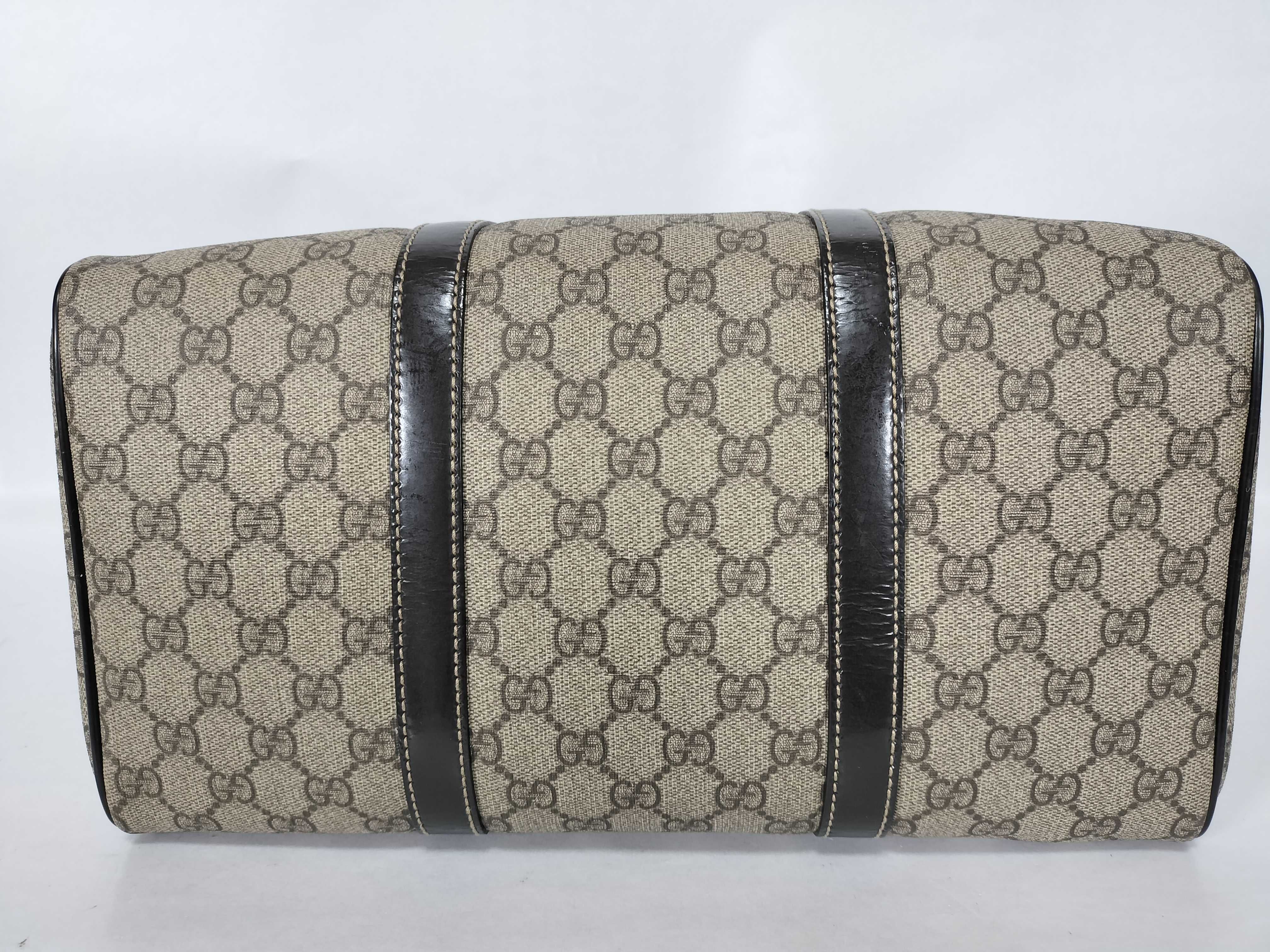 GG Logo PVC Leather Trimming Boston Tote Bag — view 7