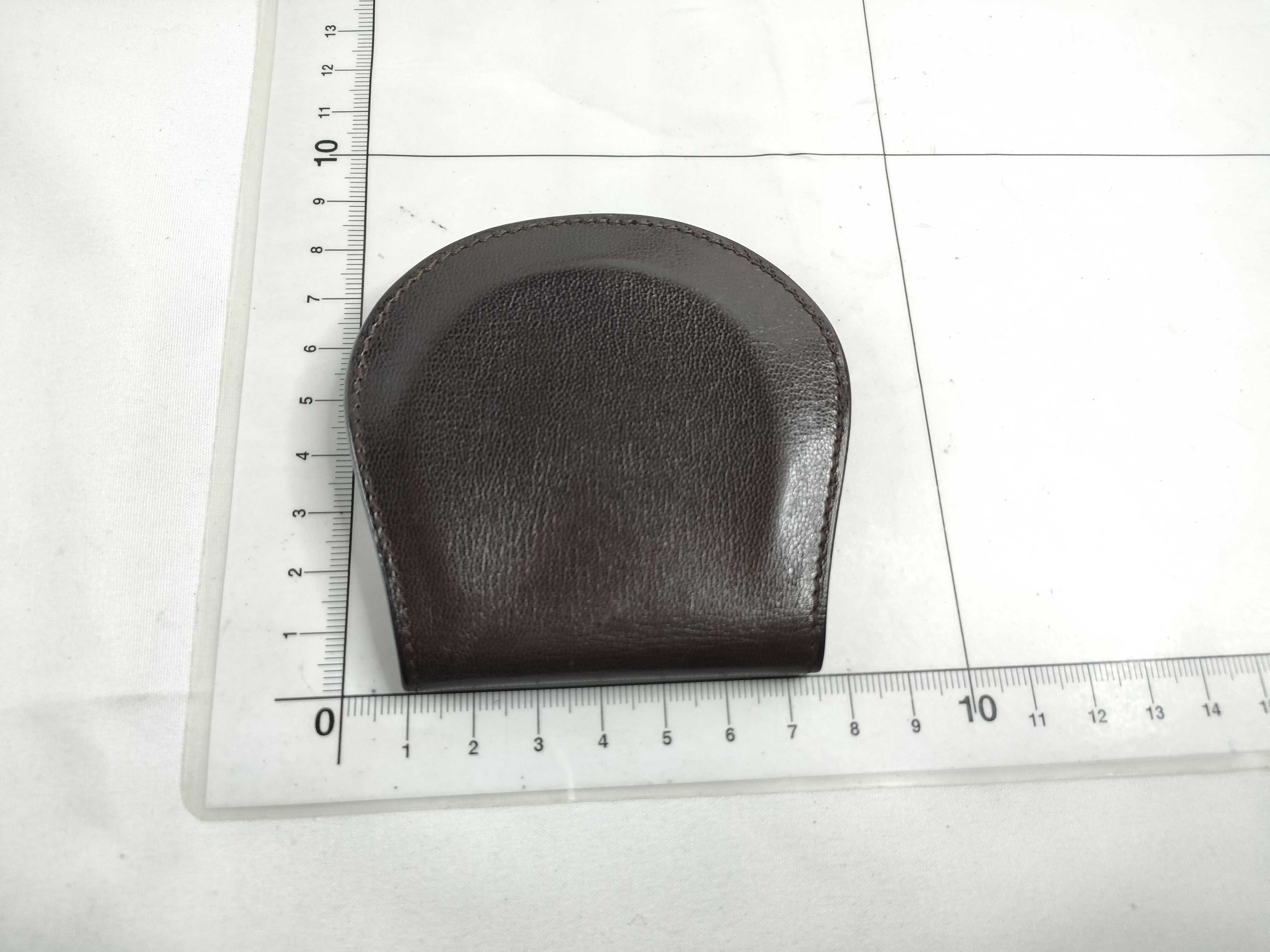030 2778 2340 Leather Coin Case Brown Coin Case — view 2