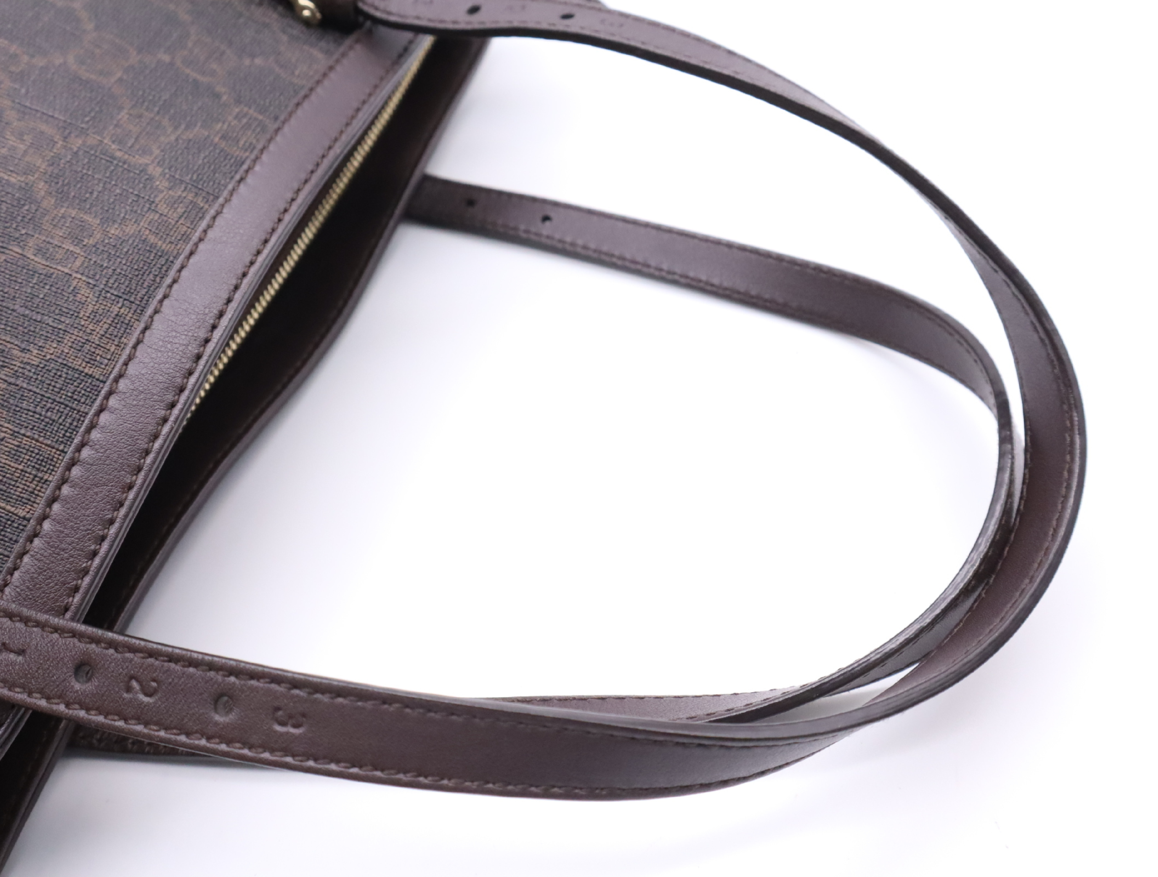 336776 Canvas x Leather GG Supreme Tote Bag, Brown, Gold Hardware, with Dust Bag. — view 12