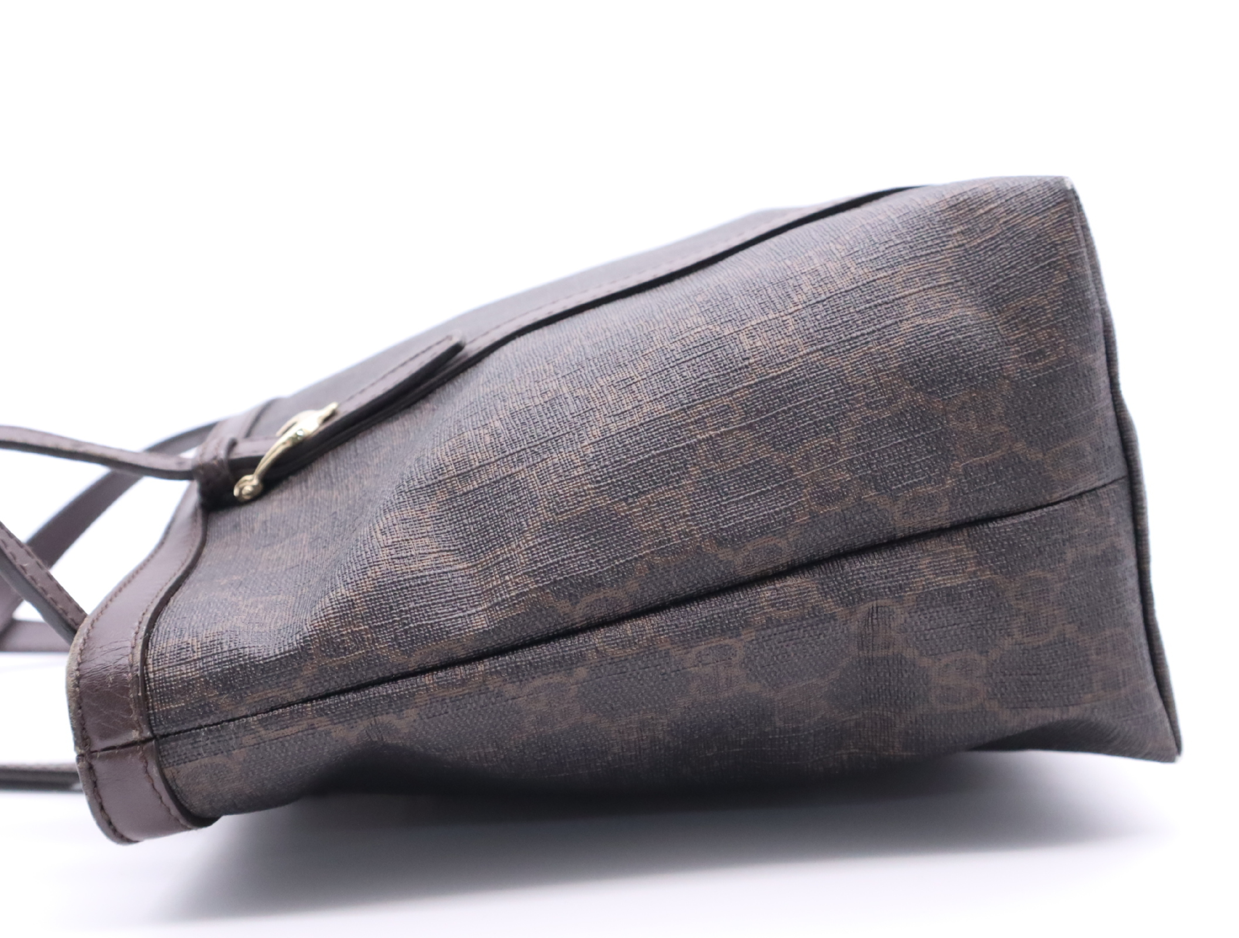 336776 Canvas x Leather GG Supreme Tote Bag, Brown, Gold Hardware, with Dust Bag. — view 3