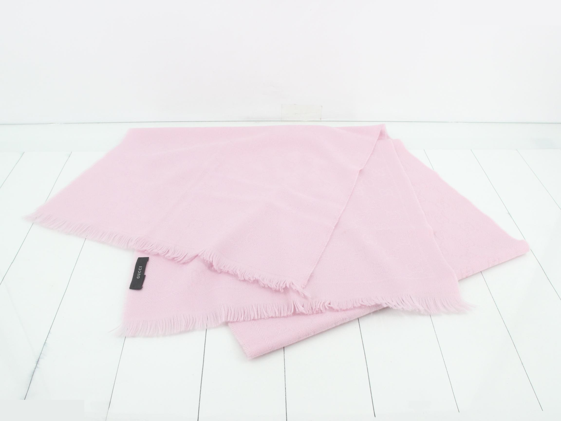 GG pattern scarf, pink — view 2