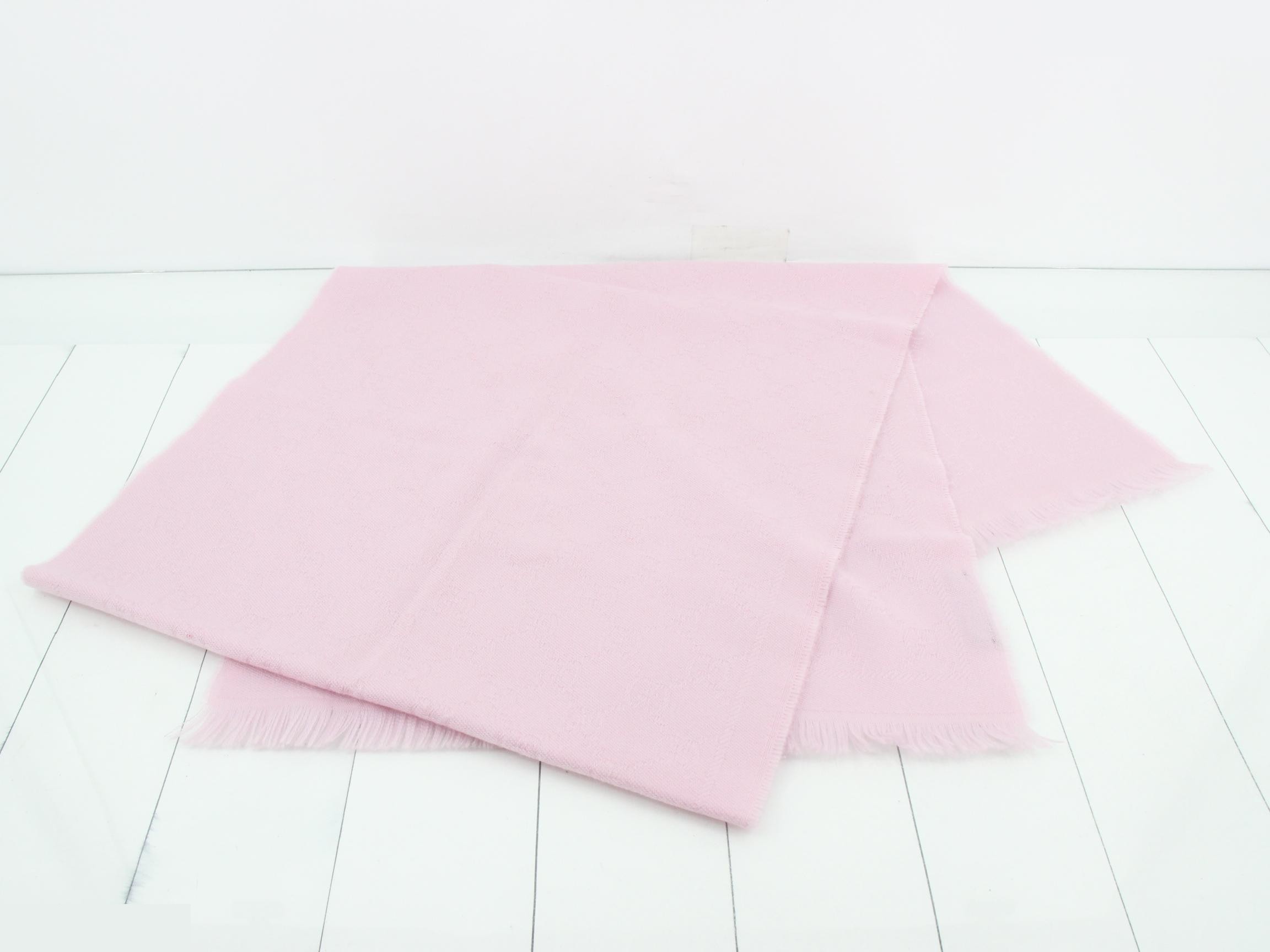 GG pattern scarf, pink — view 3